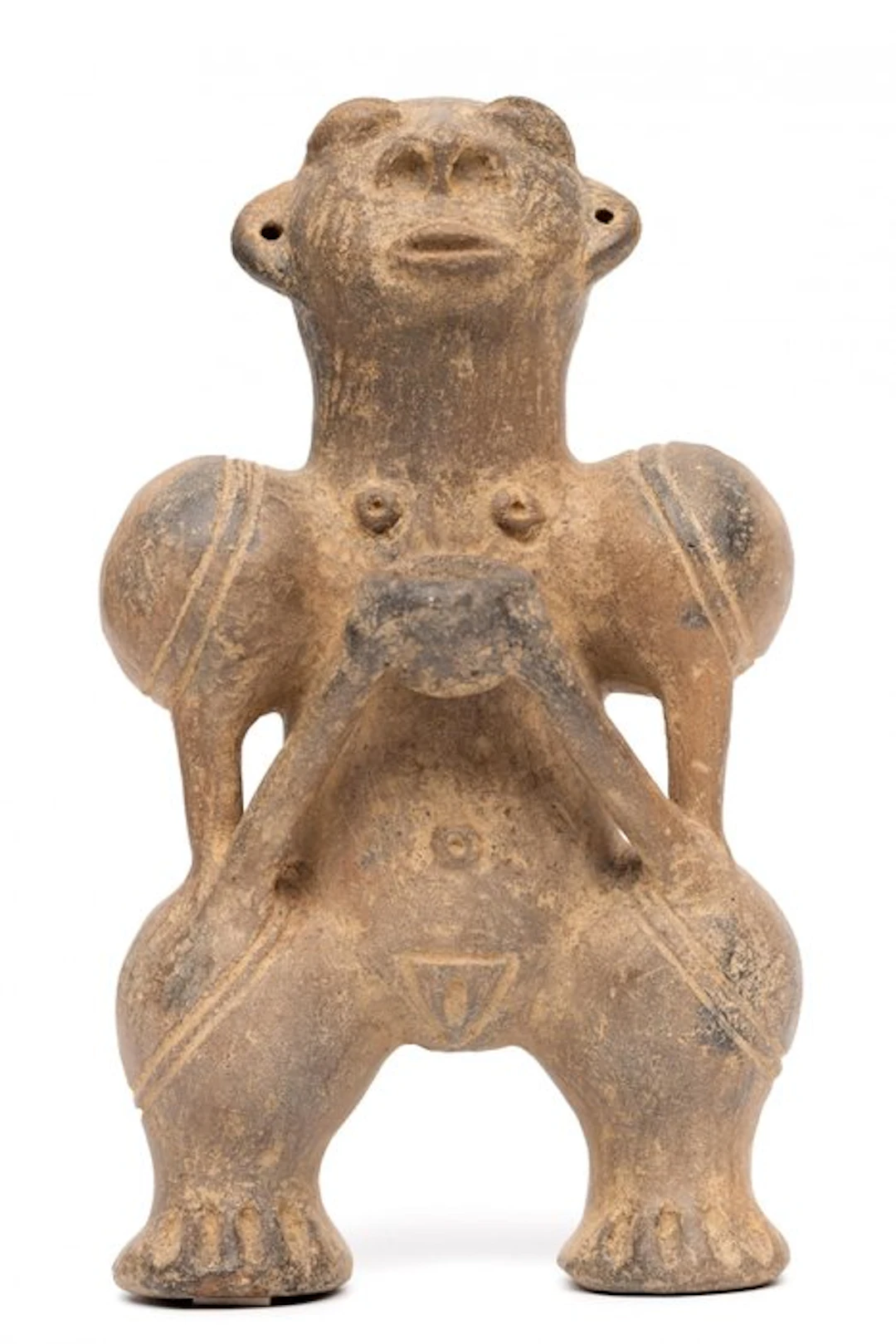 Pre-Columbian. Nicoya Ceramic Maternity Figure With Spanish Import License