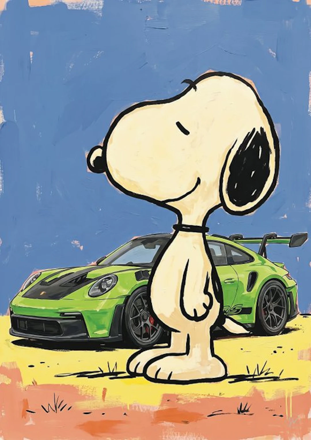 SDIMART 1996 - Snoopy Car Trip - Porsche 911 GT3 RS Limited Edition w/COA