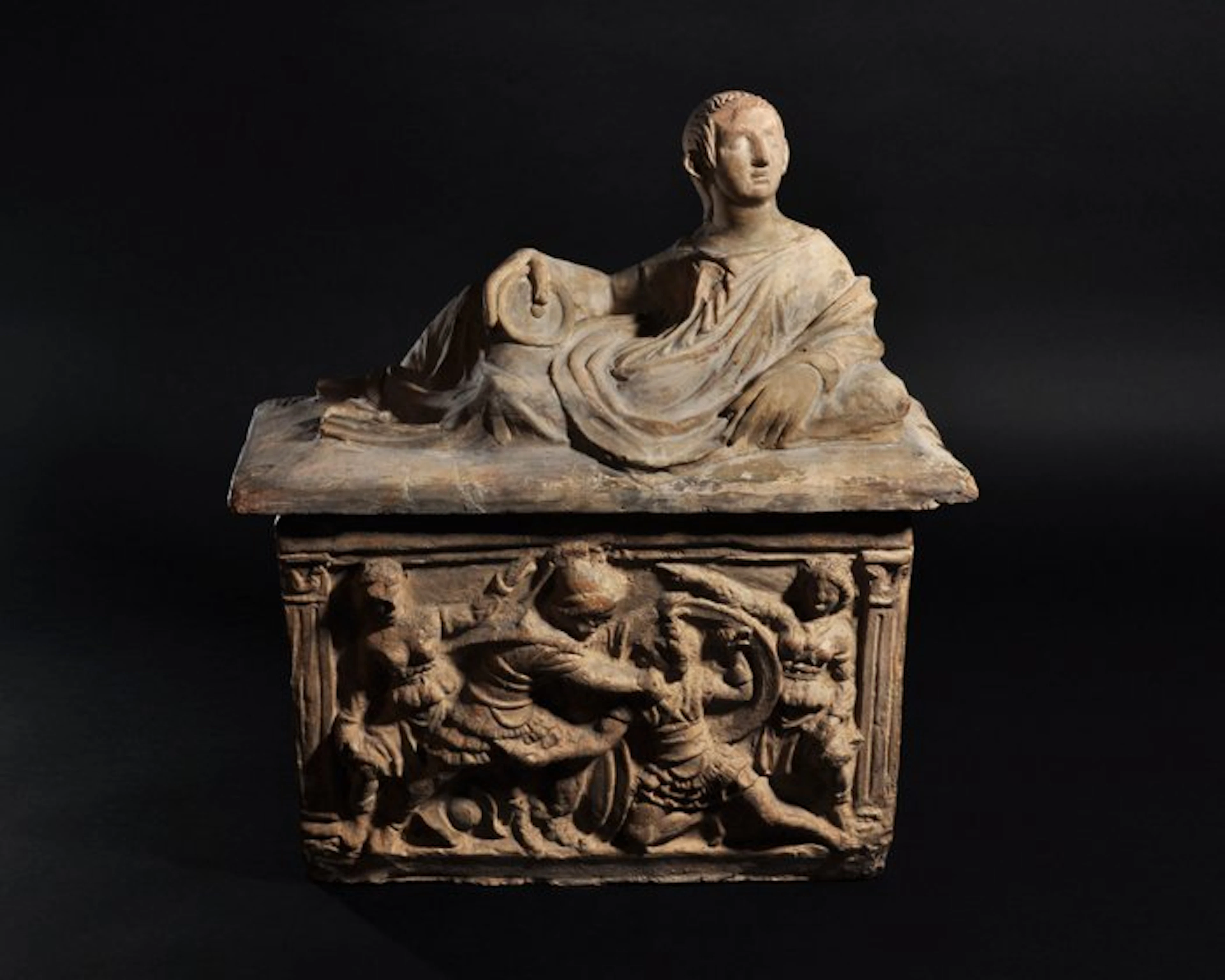 Etruscan Terracotta Cinerary Urn with TL test