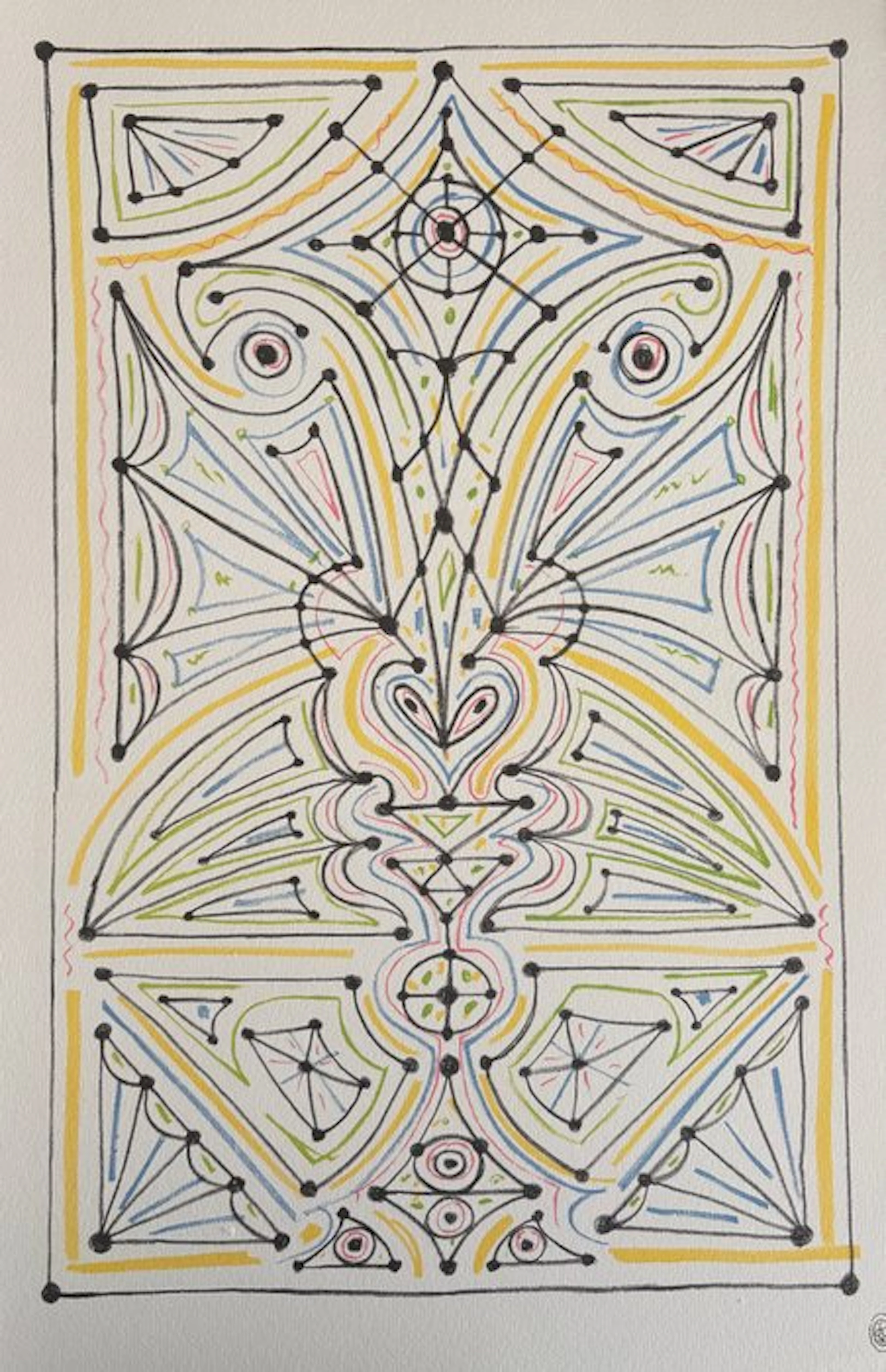 Jean Cocteau (1889-1963) - COMPOSITION GEOMETRIQUE II