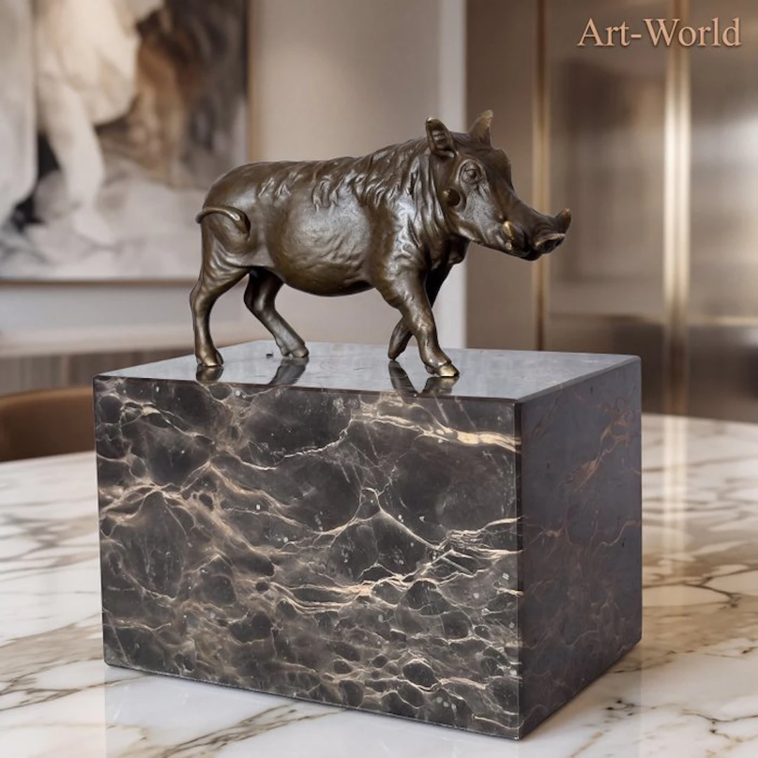 Statue, Exclusief sculptuur van een wrattenzwijn