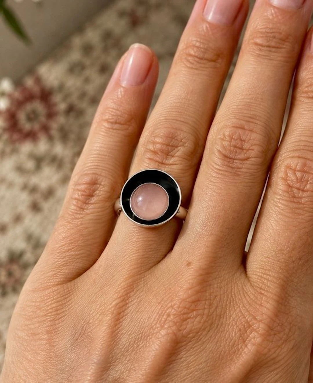 No reserve price - Niels Erik From - Ring Silver Quartz - Silver Ring 925