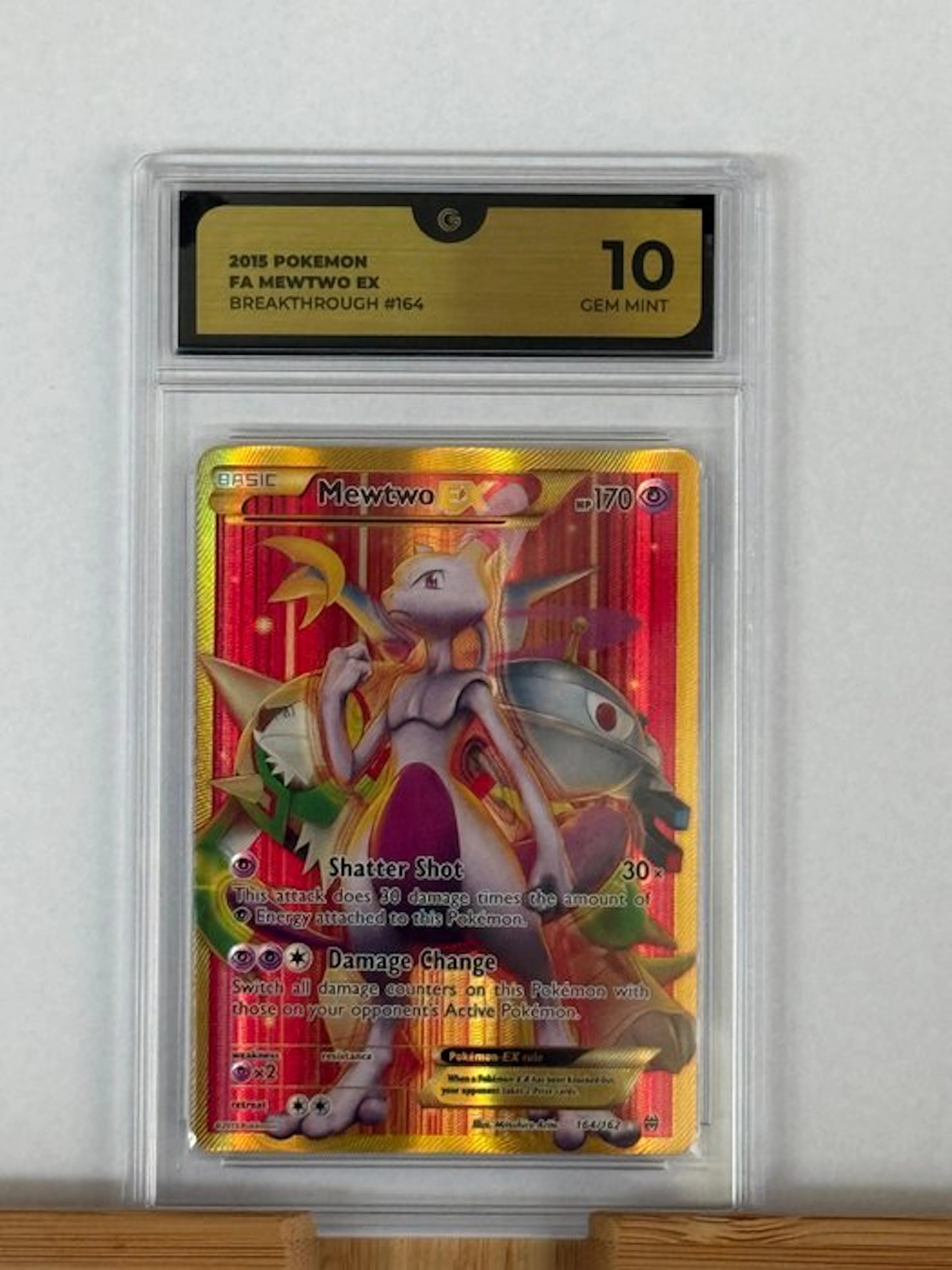 Pokémon - 1 Graded card - Mewtwo 164/162 Alternate art...