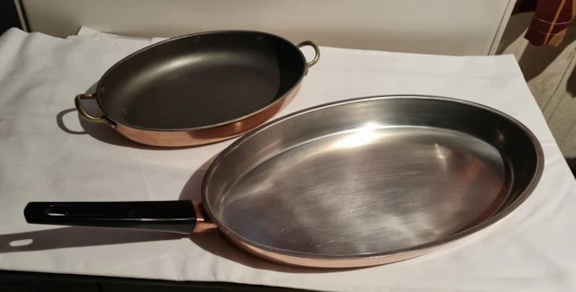 Spring 81 - Baking dish (2) - vispan - Copper - Fish pan and serving dish