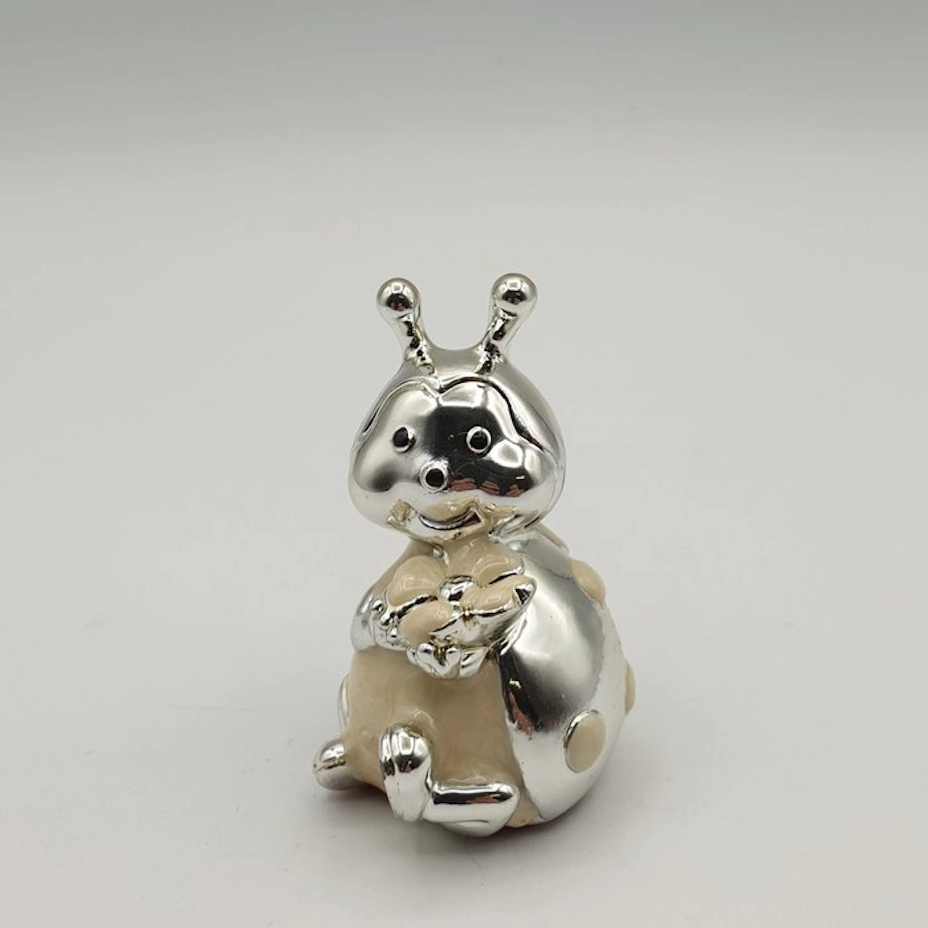 Grillo rivestito in Argento e smalto - Figurine - Silver-plated