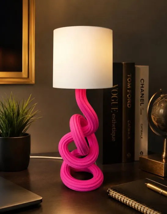 Table lamp - ABS - Knot twist table lamp