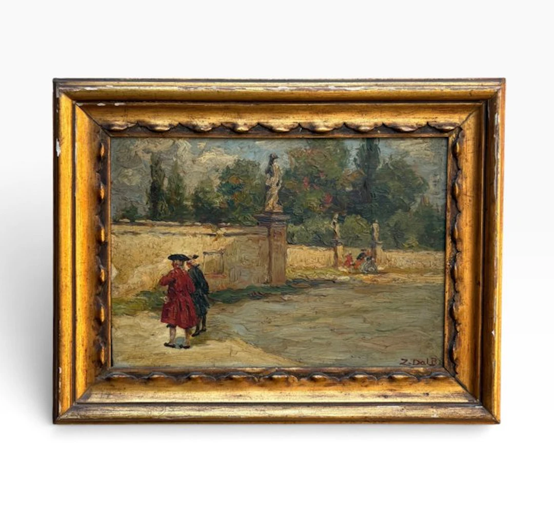 Zaccaria Dal Bò (1872-1935) - Scena Veneziana con figure...