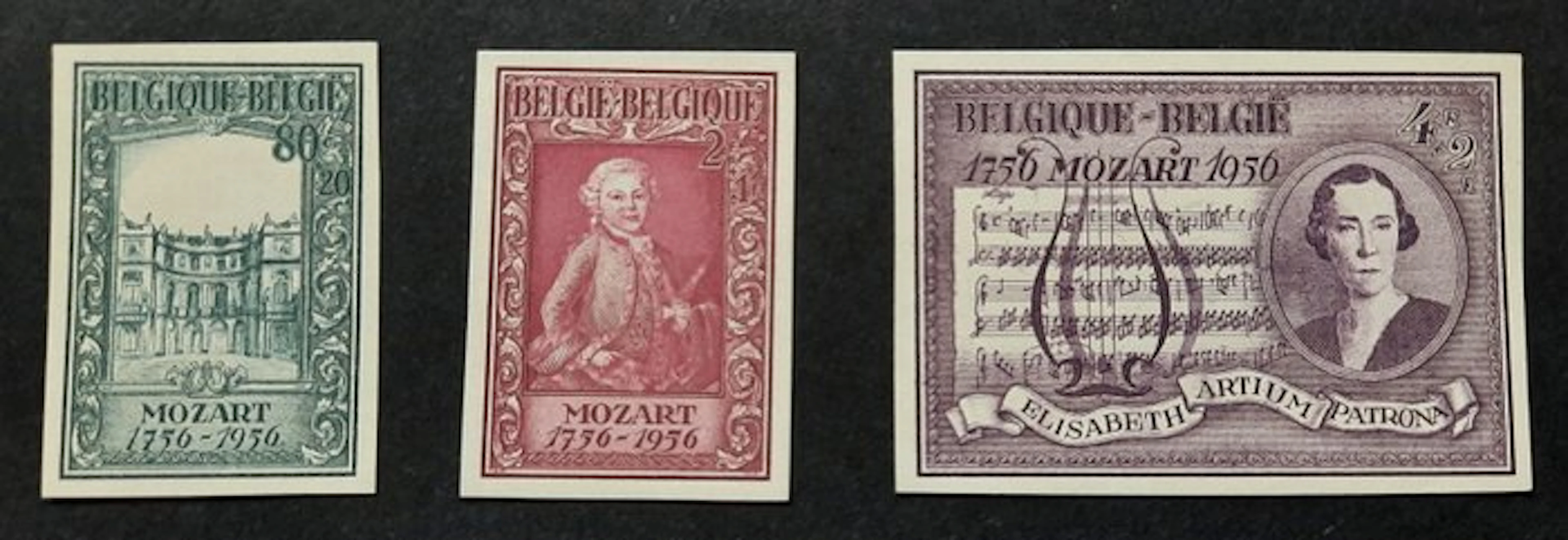 Belgium - Belgium 1956 nos. 987/89 unmarried
