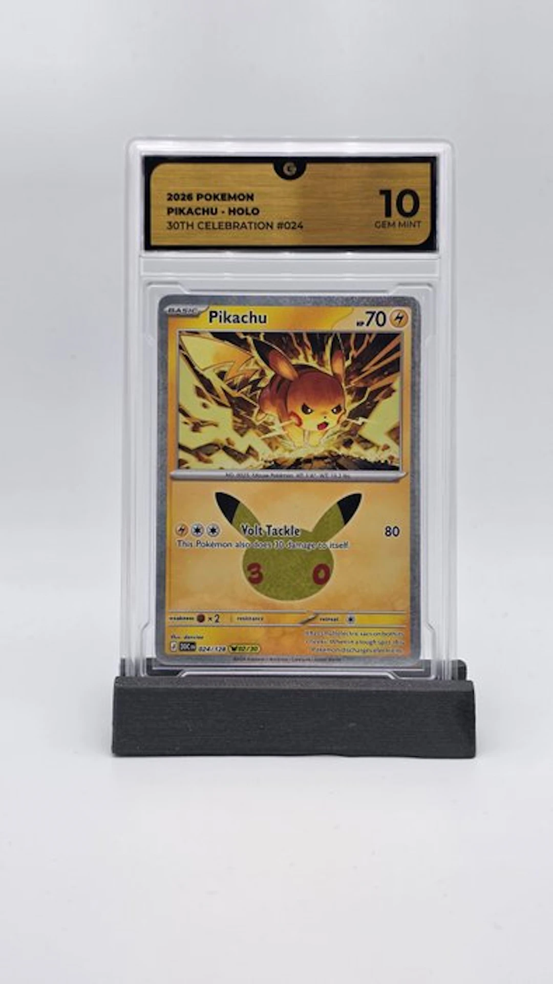Pokémon - 1 Graded card - Pikachu 024 Holo - GG 10 - Mega Evolution