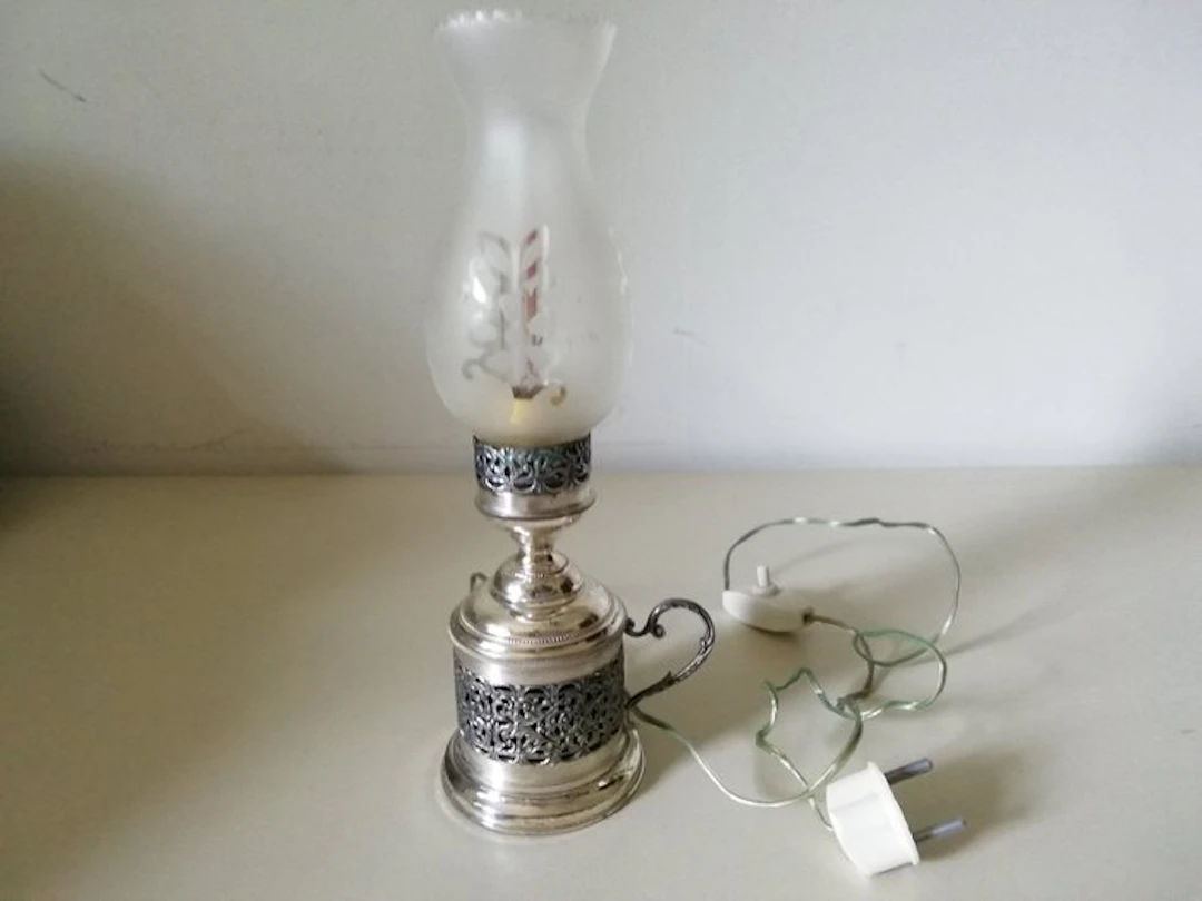 Table lamp - .800 silver