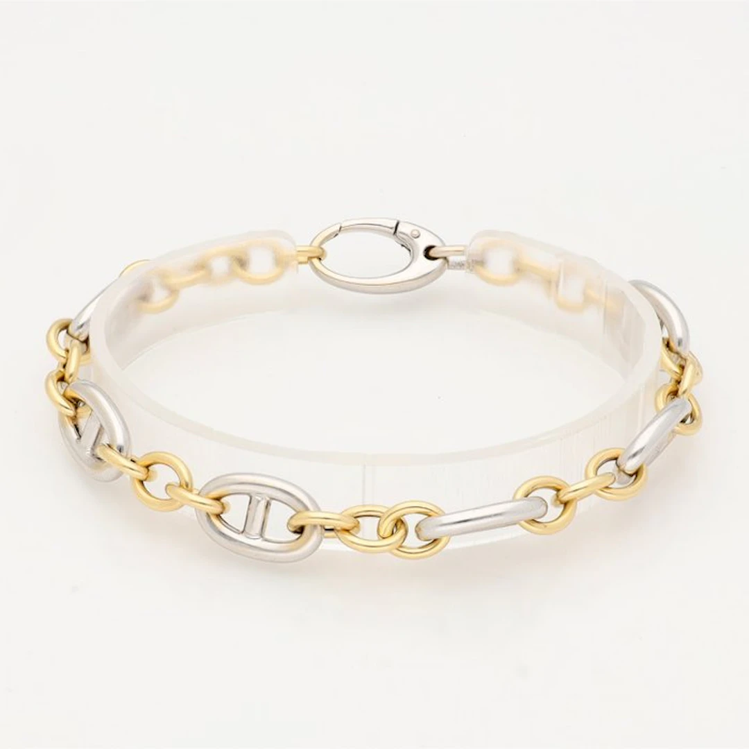 Bracelet - 18 kt. Yellow gold, White gold