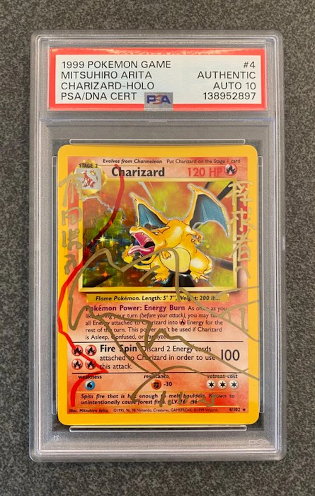 Pokémon - 1 Card - Charizard Holo - WOTC - Base set