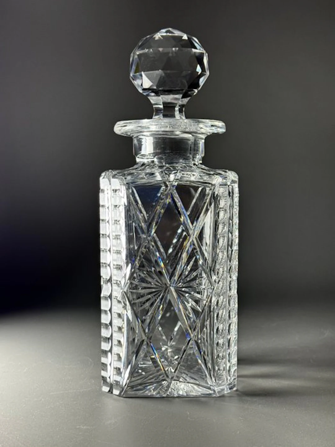 Val Saint Lambert - Hubert Fouarge - Decanter - Hand cut...