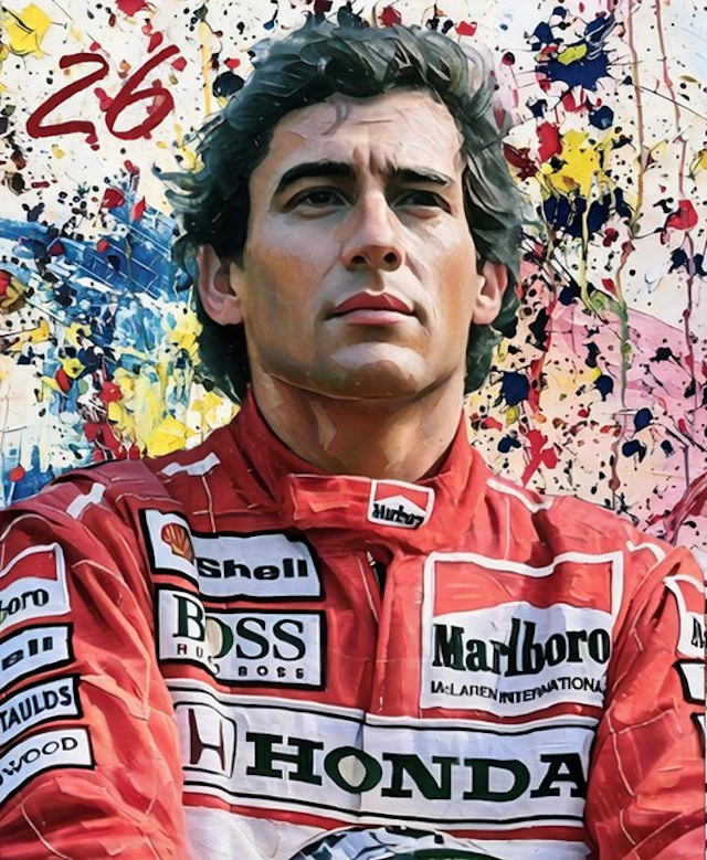 Artist Raffaele De Leo - Ayrton senna V5 -/30 2025...