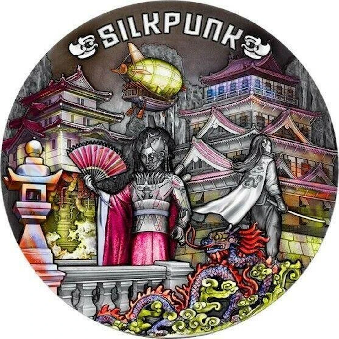 Niue. 5 Dollars 2022 Silkpunk Punk Universe, 2 Oz (.999)