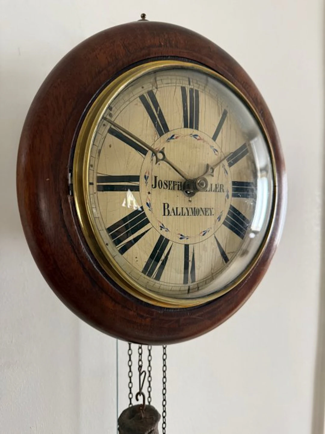 postman clock - Antique Wood, Brass - 1850-1900