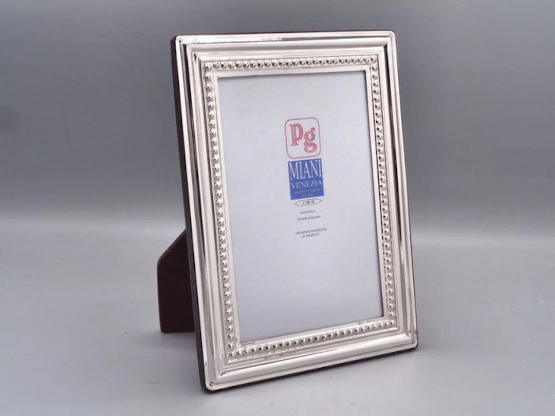 PG-Miani Argenteria - Picture frame - .925 silver - 10x15 little balls