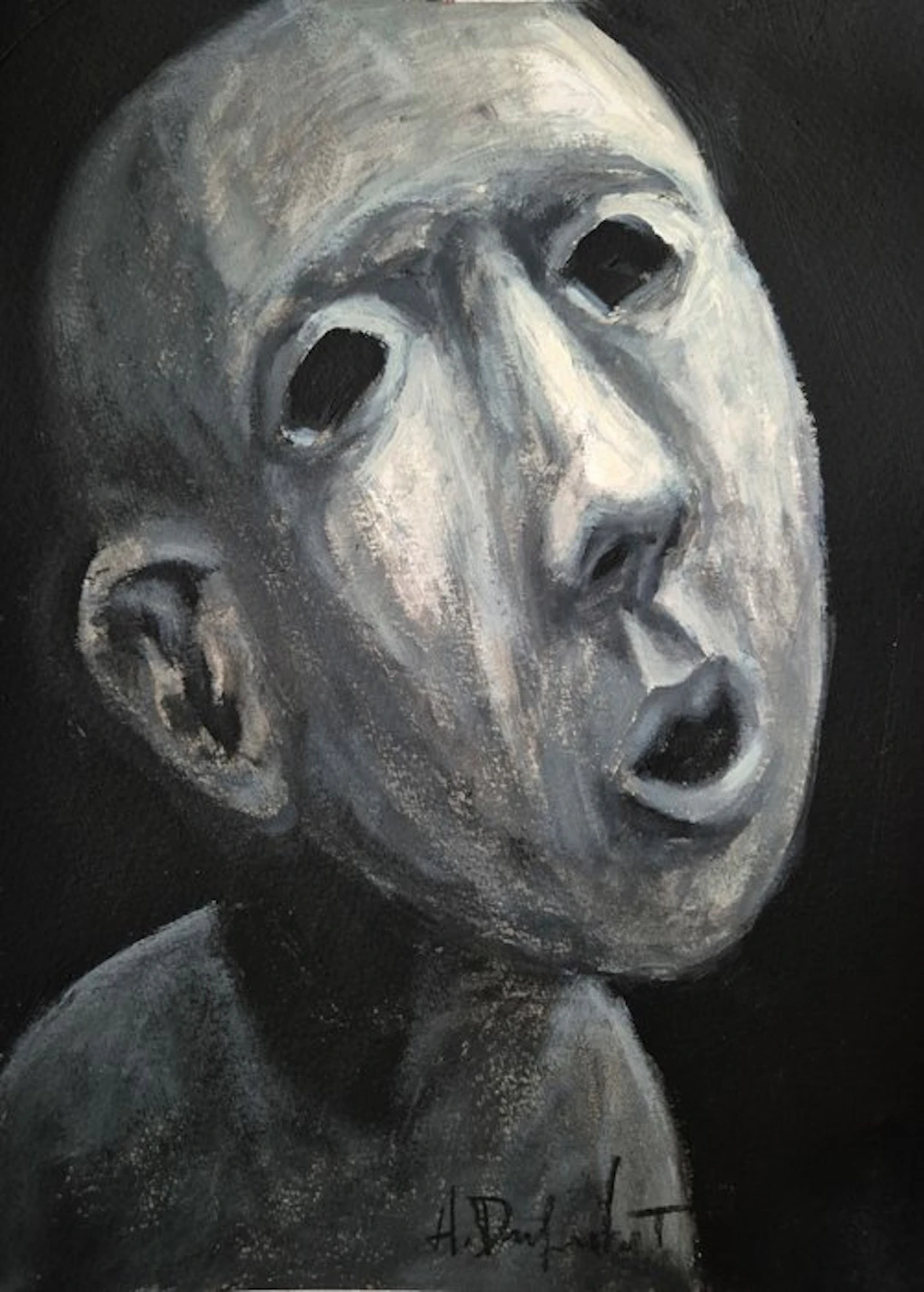 Hubert Duprilot - 2026 acrylique sur papier (21x29,7cm)