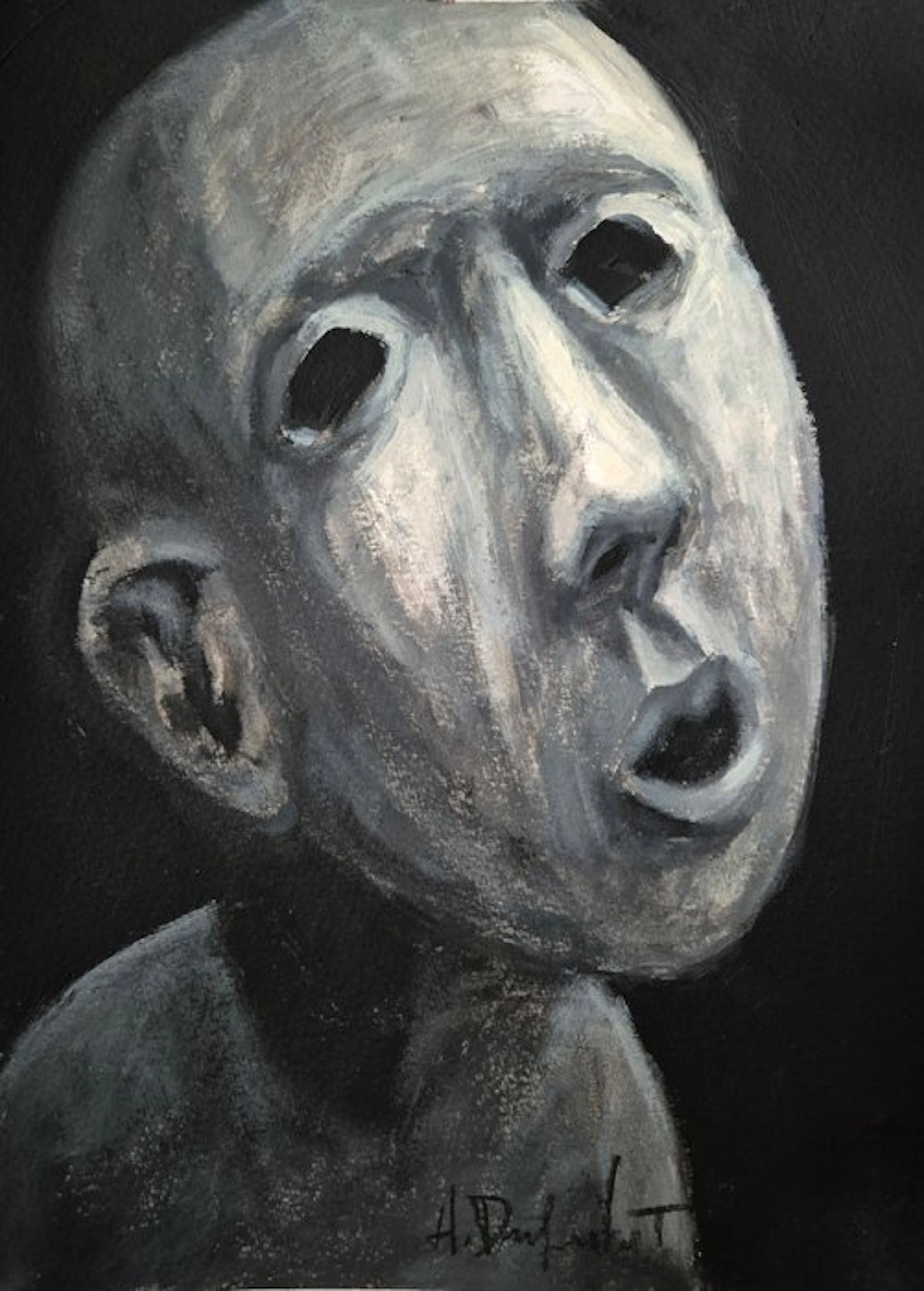 Hubert Duprilot - 2026 acrylique sur papier (21x29,7cm)