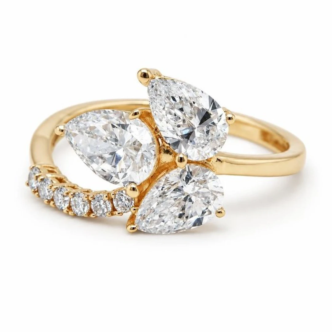 No reserve price - Ring - 14 kt