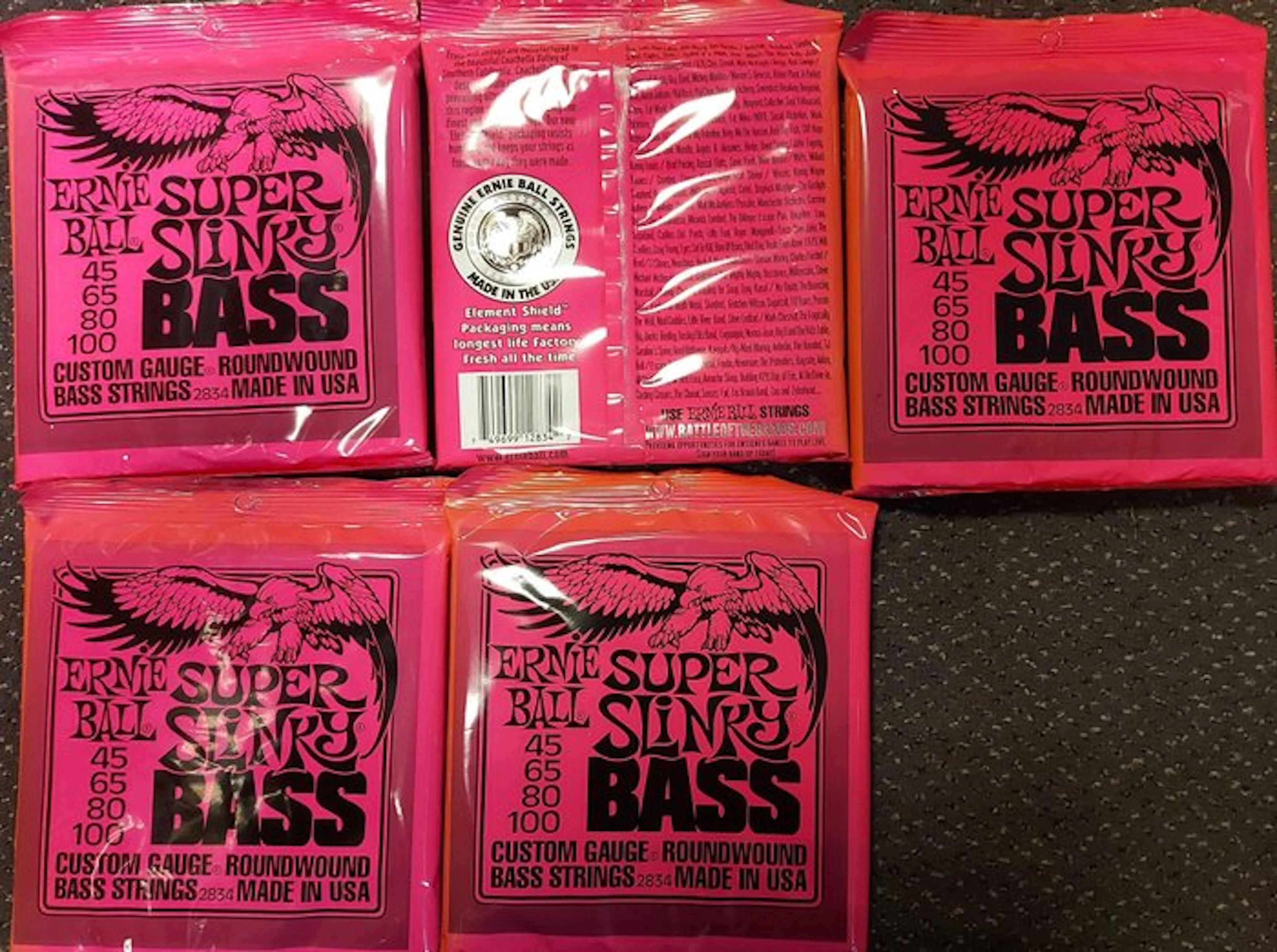 Ernie Ball 2834 super slinky - 6 Sets Strings for...