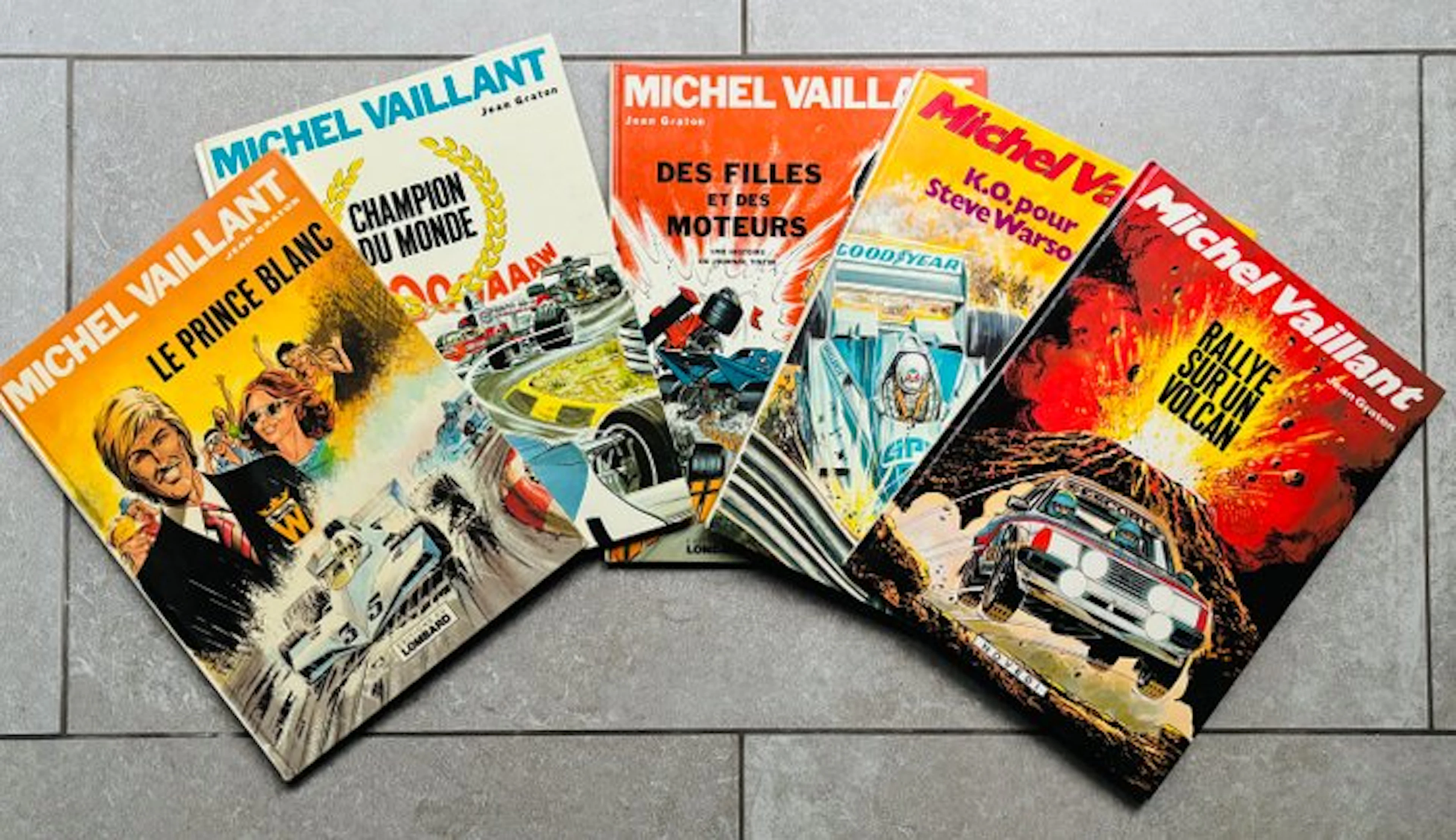 Michel Vaillant - 5x C - 5 Album - First edition - 1974/1981