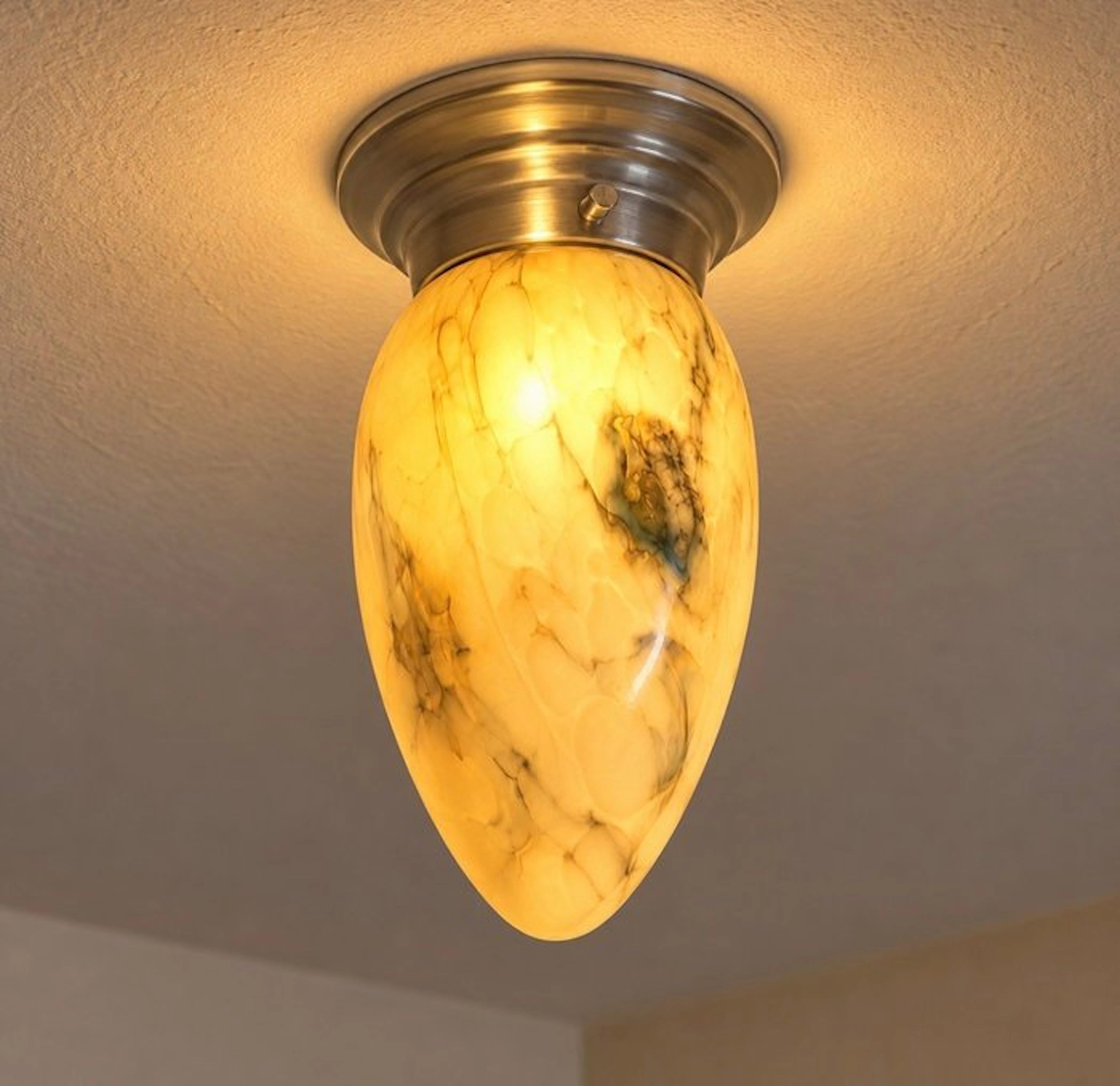 Wall lamp - Metal, Glass - Vintage ceiling lamp