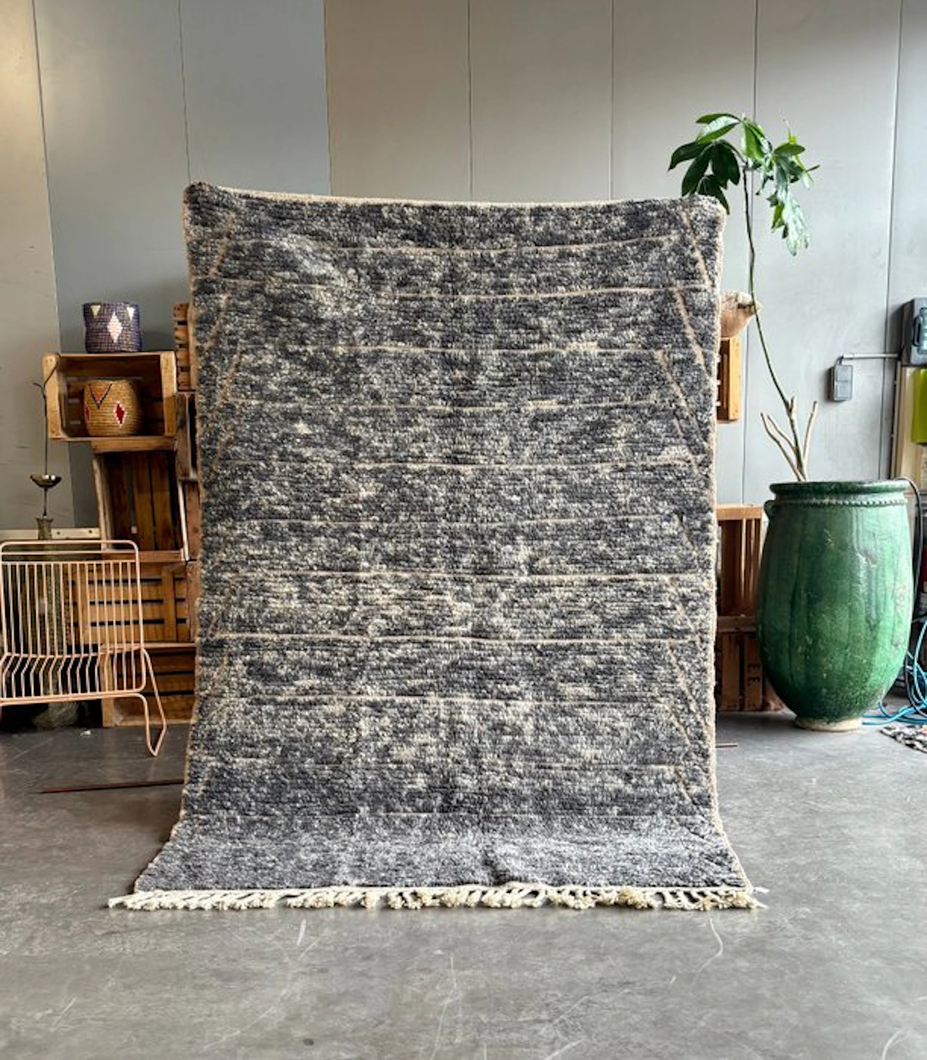 New Handmade Beni Ouarain Moroccan Rug — Luxury Thick...