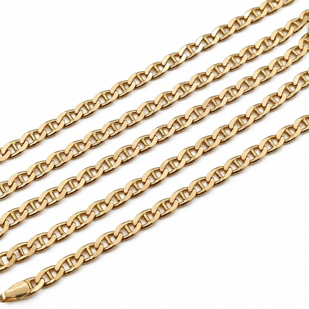 Chini - Necklace - 18 kt. Yellow gold - Made in Italy - Handmade