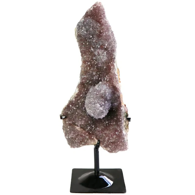 Rose Flower Amethyst - Interior Piece - 35x10x10 cm- 2 kg