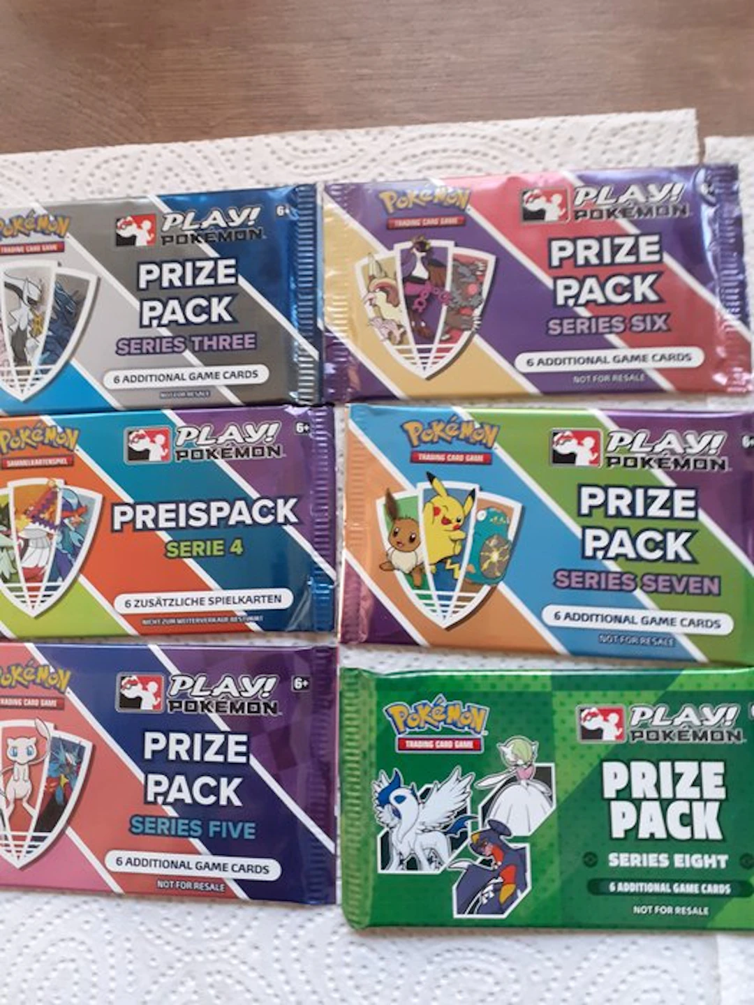Pokémon - 6 Booster pack - Prize pack - Various sets