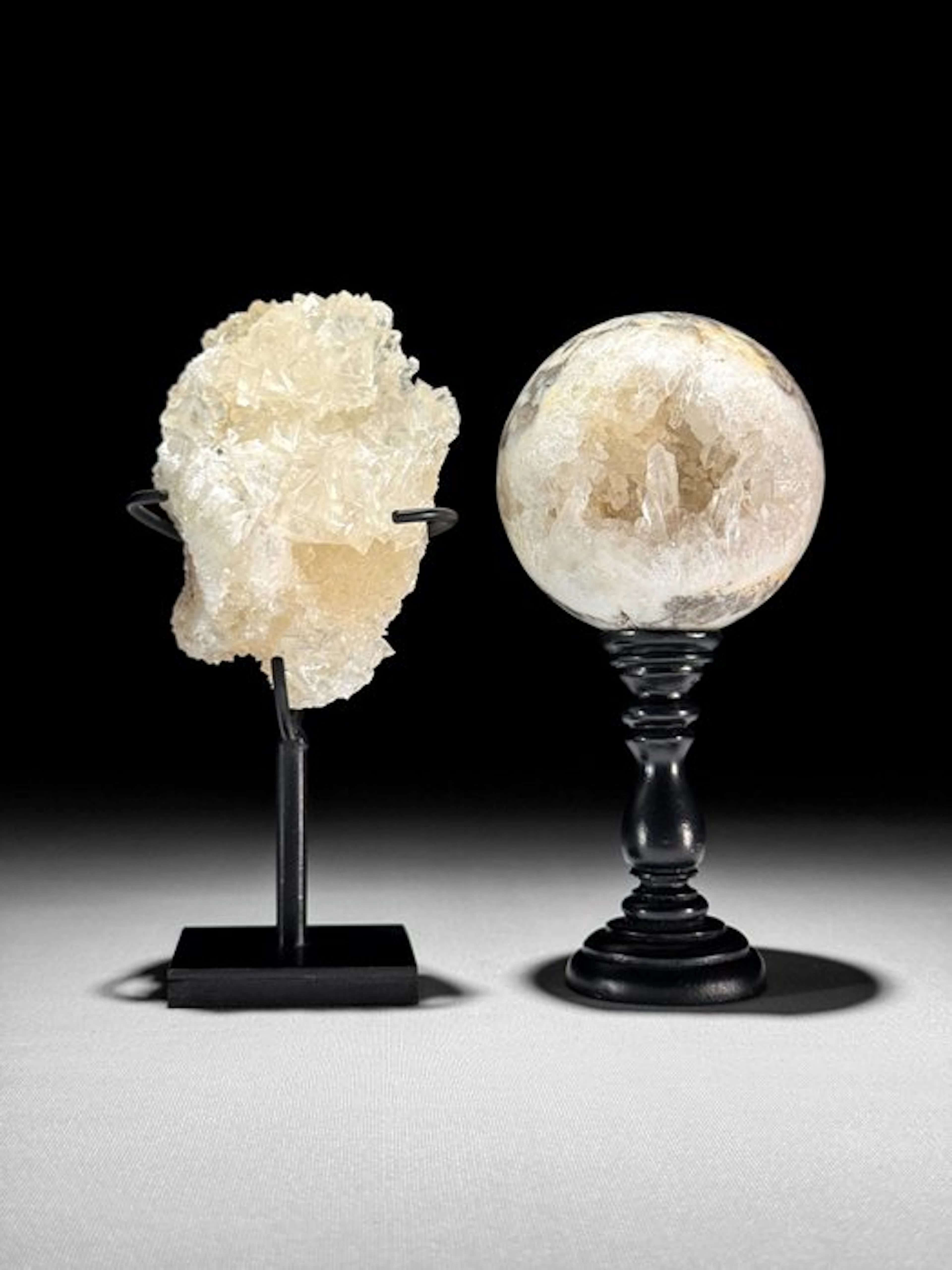 NO RESERVE PRICE - Beautiful Pair of Quartz Crystal...