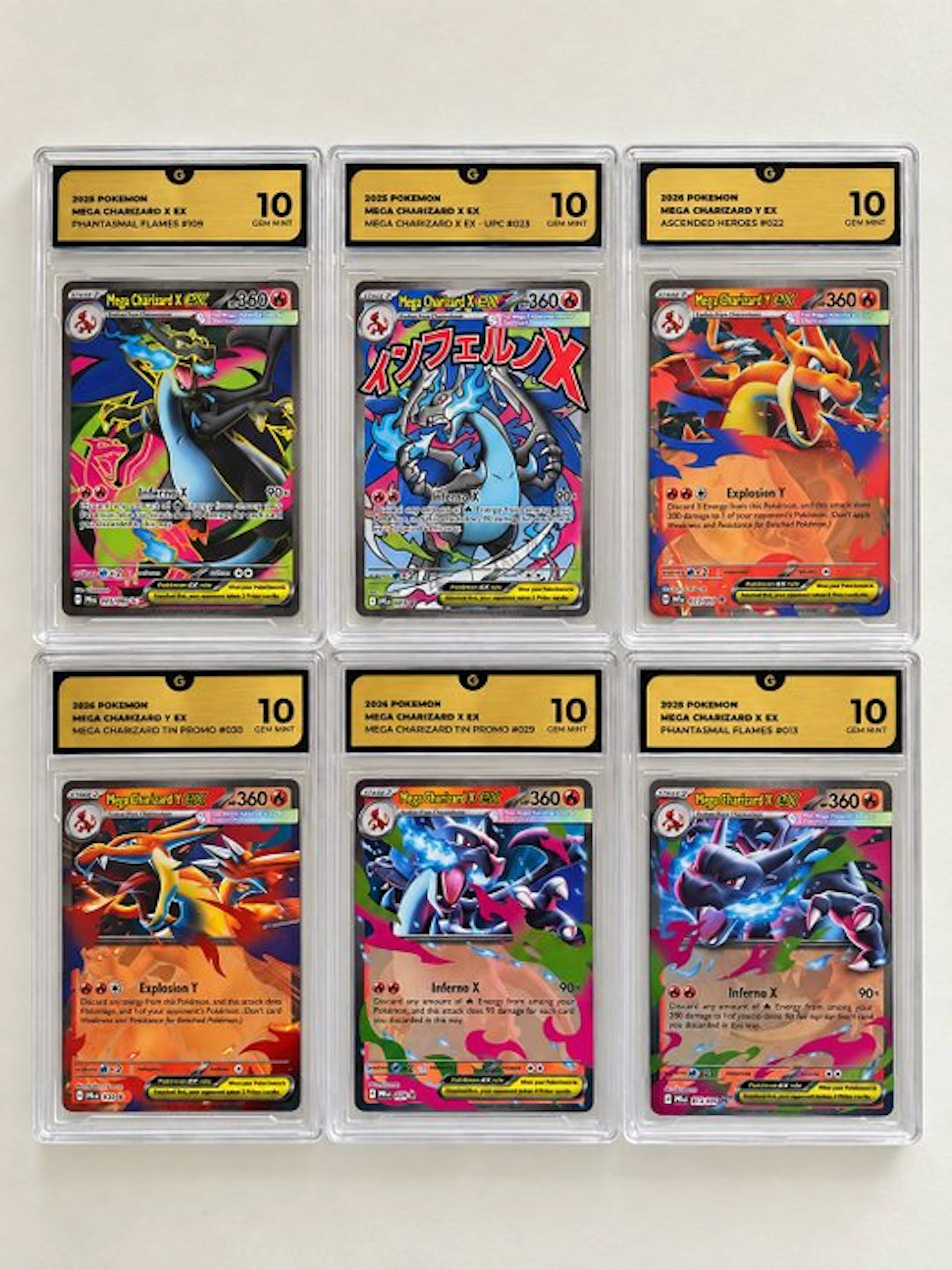 Pokémon - 6 Graded card - Charizard Promo card