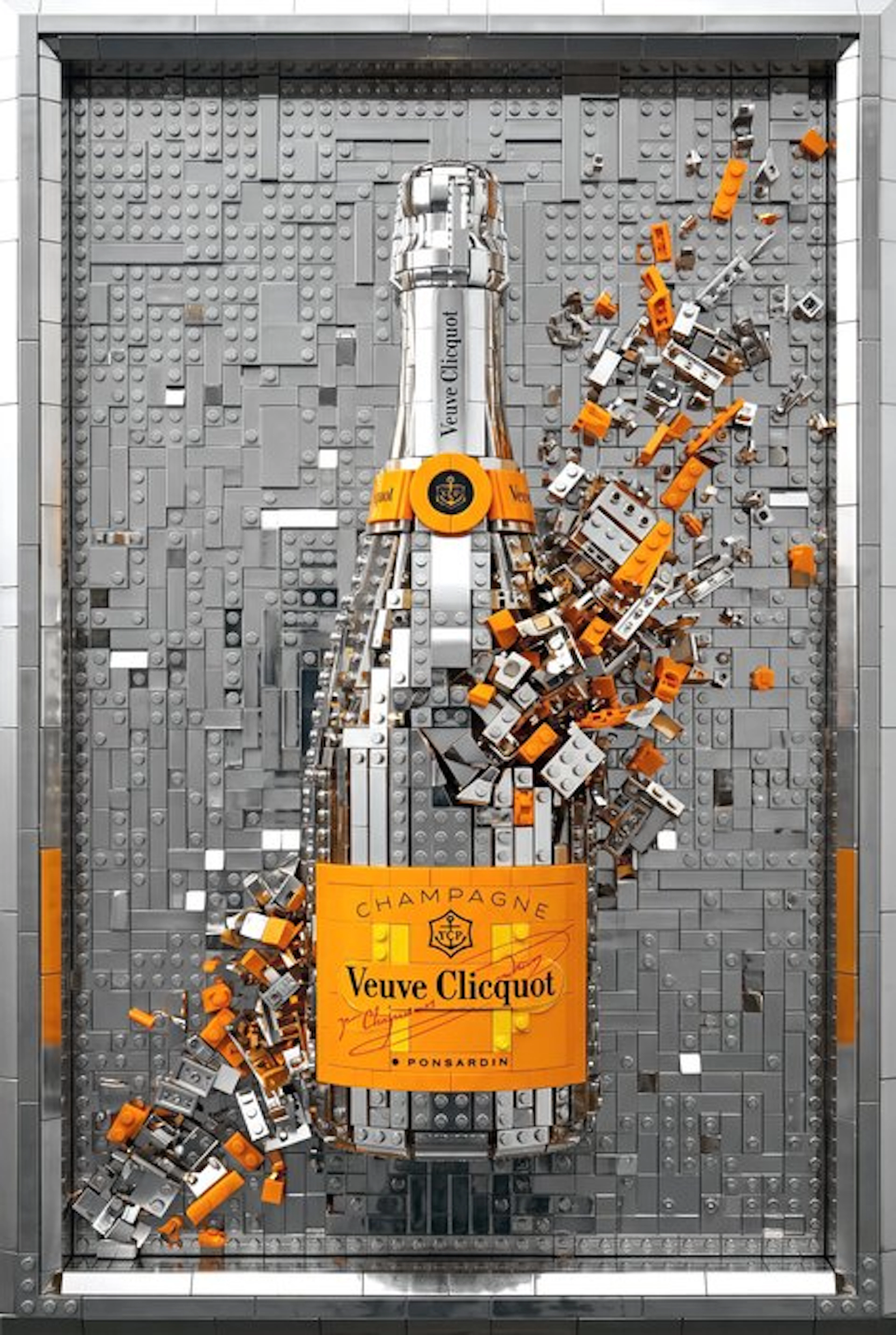 Artxlife - Lego Veuve Clicquot Silver&Orange Explosion