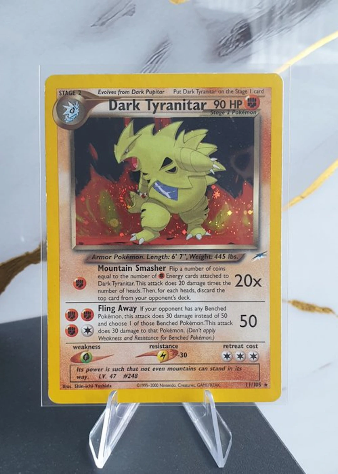 Pokémon - 1 Card - Dark Tyranitar 11/105 Foil, Holo - WOTC - Neo Destiny