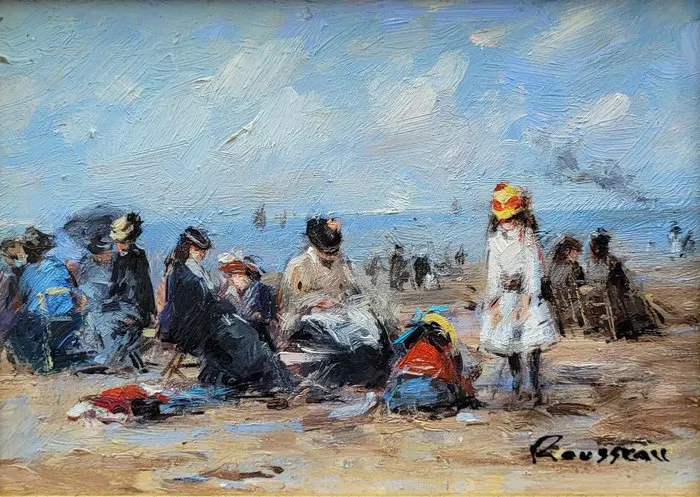 Camille Rousseau (1949) - Dimanche en Normandie ~ Marée Basse IX | Barnebys