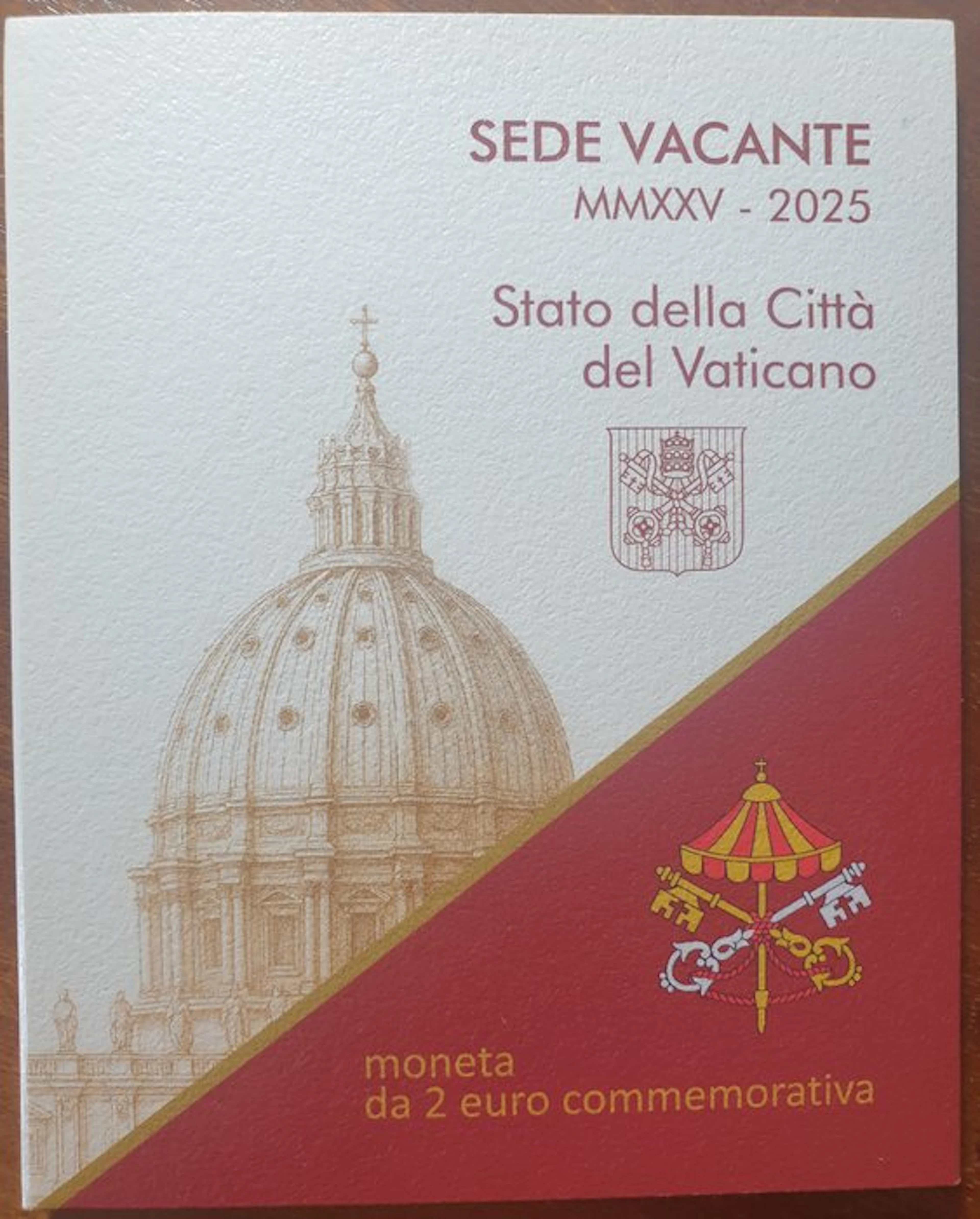 Vatican. 2 Euro 2025 "Sede Vacante" (No reserve price)