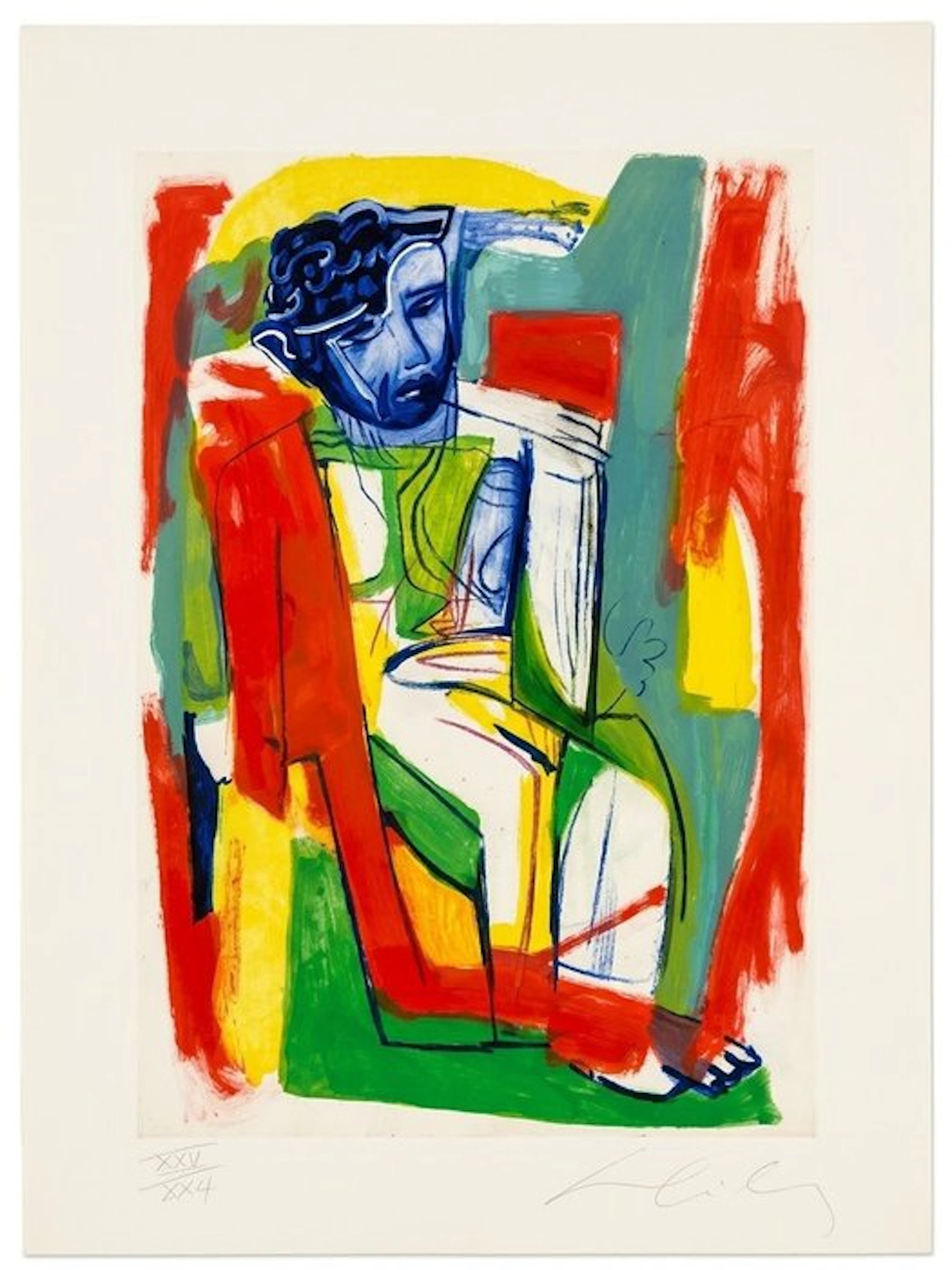 Sandro Chia (1946) - Uomo seduto