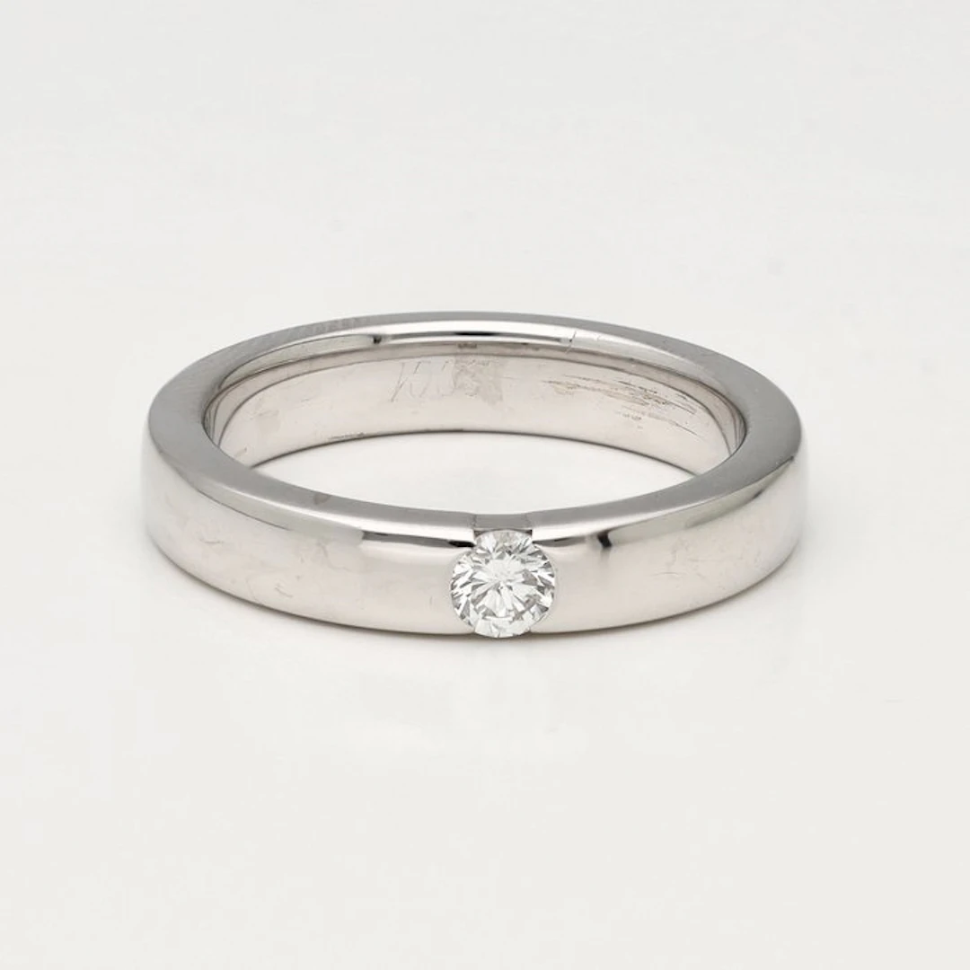 Ring - 18 kt. White gold Diamond (Natural)
