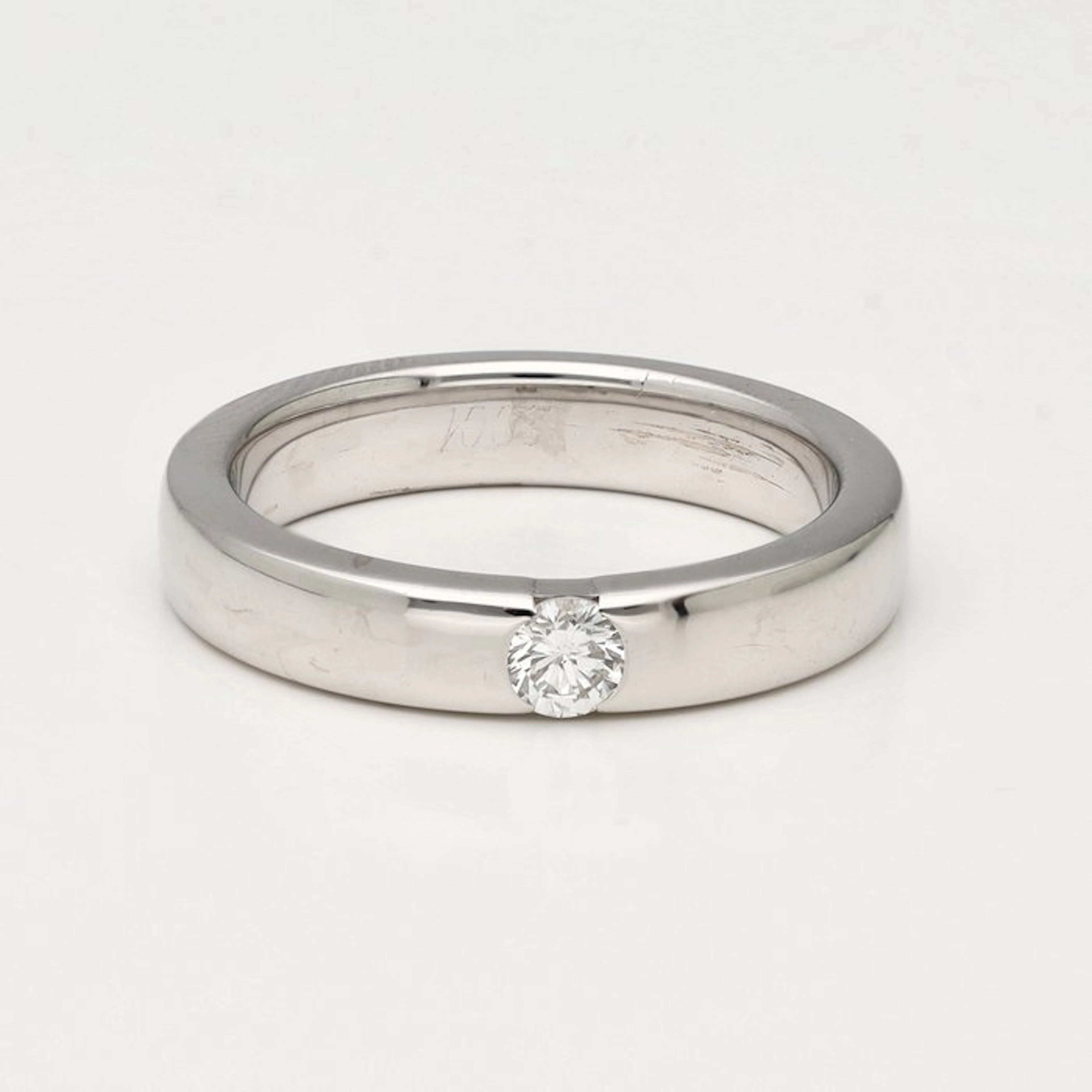 Ring - 18 kt. White gold Diamond (Natural)
