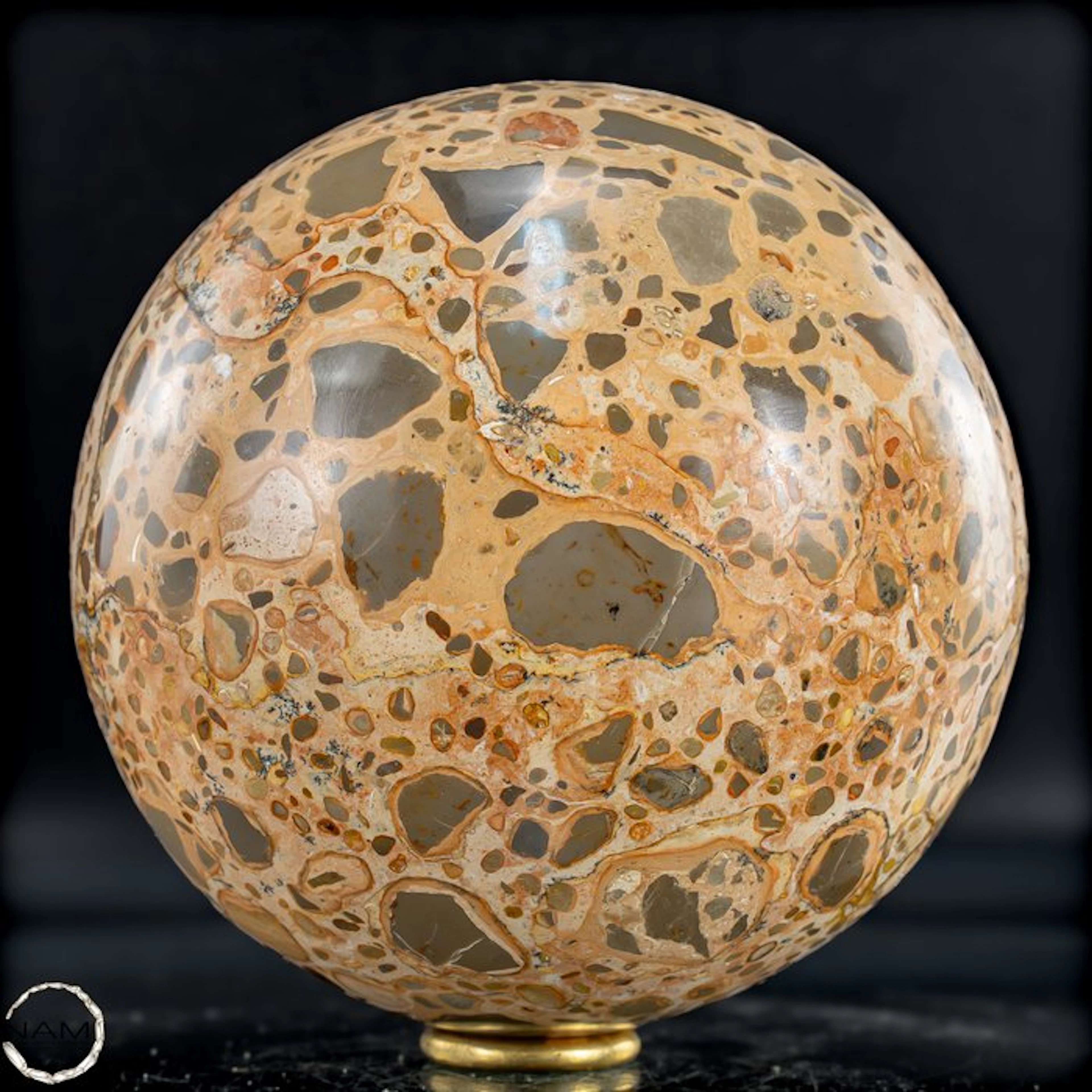 Natural Leopard Jasper Sphere- 2181.52 g