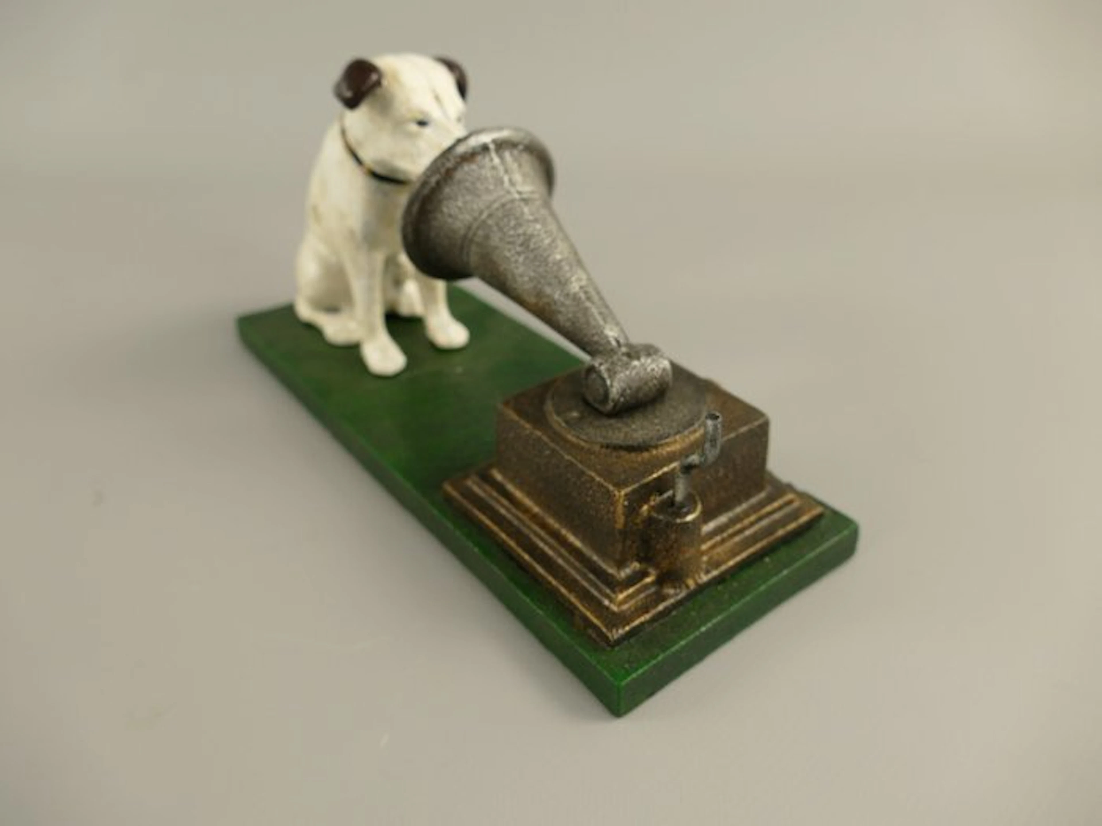 HIS MASTERS VOICE-cast iron statue VICTOR *nippet* - HMV...