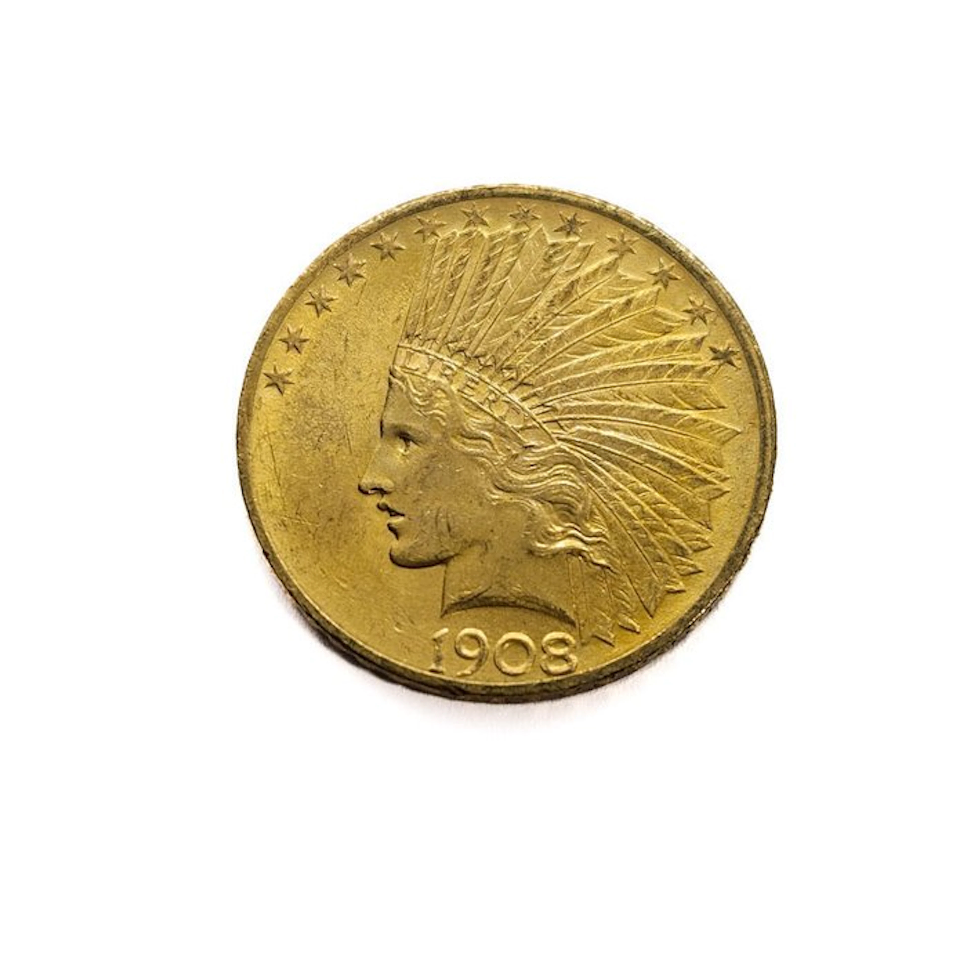 United States. 10 Dollars 1908 Indian Head