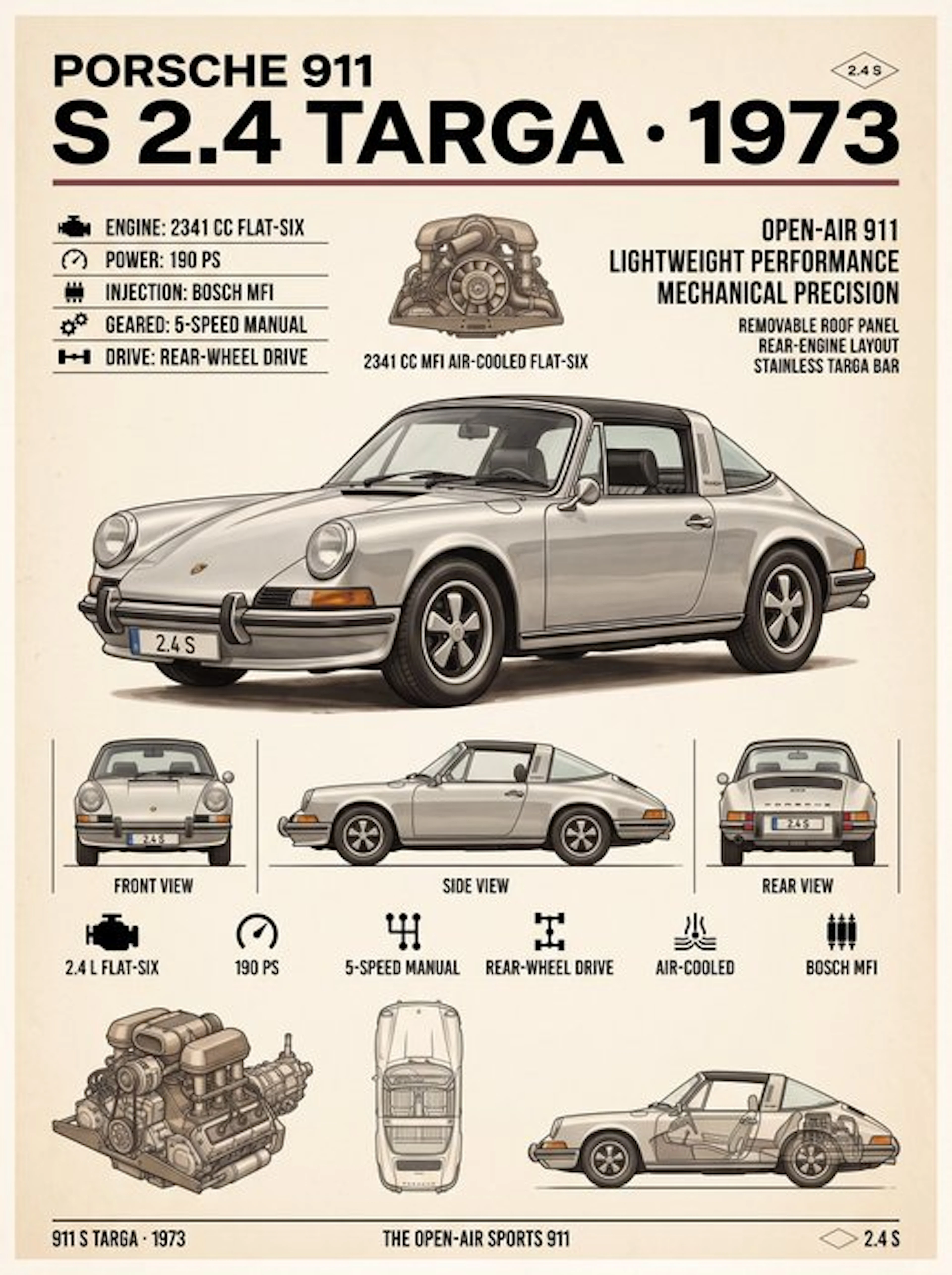 Shmidt.Art - Porsche - Porsche 911 S 2.4 Targa · 1973 - 1970s