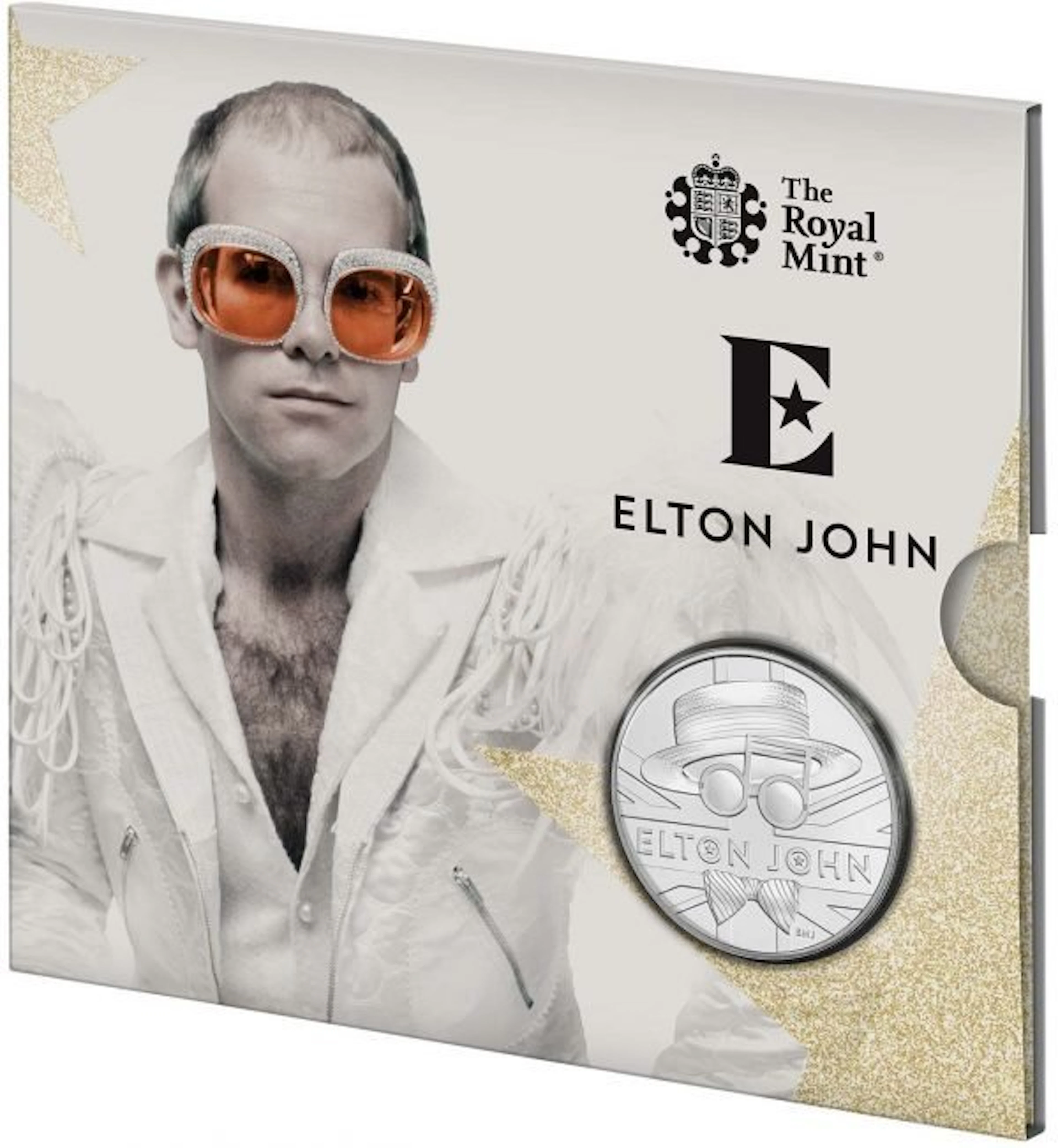 Elton John - United Kingdom £5 Brilliant Uncirculated...