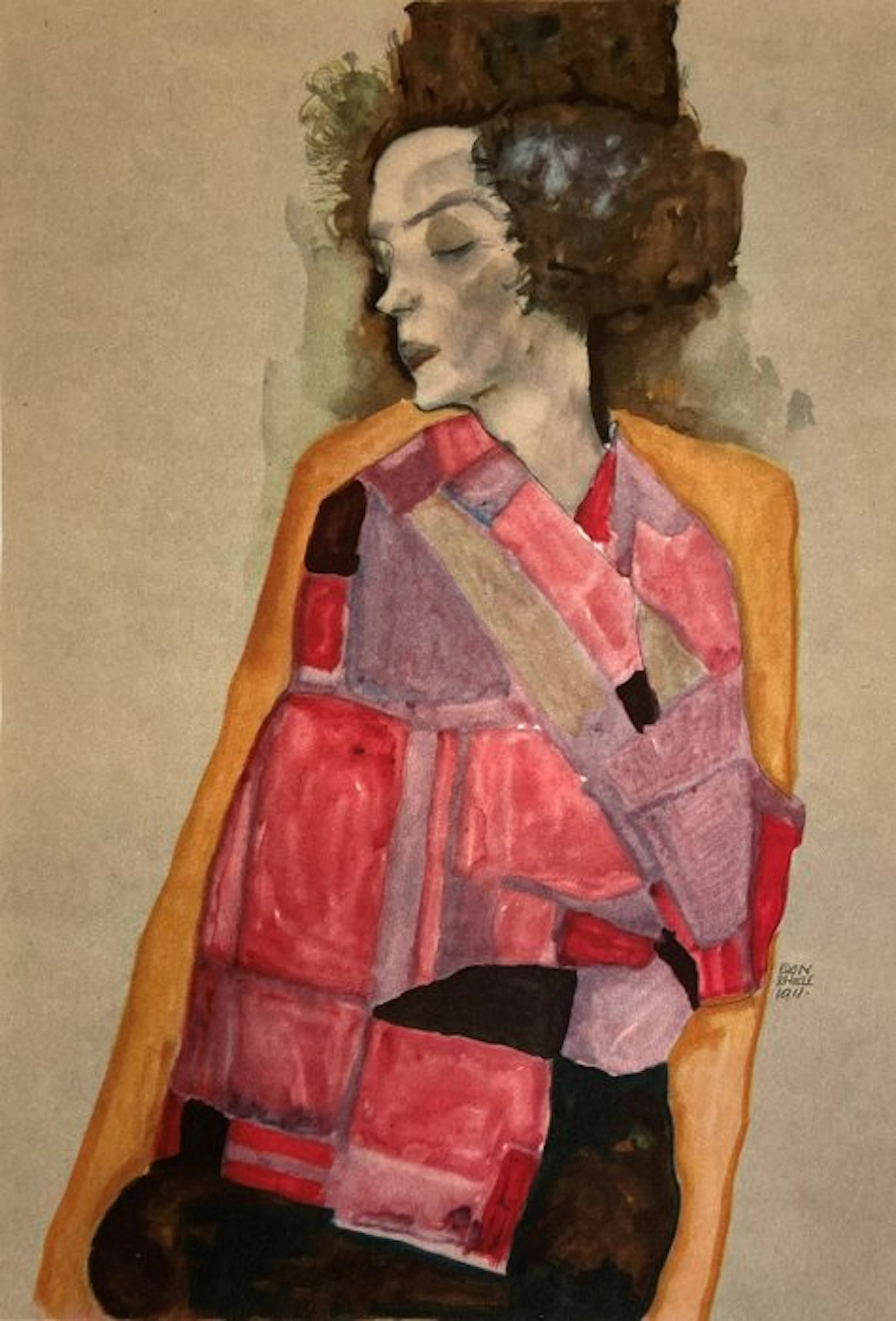 Egon Schiele (1890-1918), after - Die Träumende - 1911
