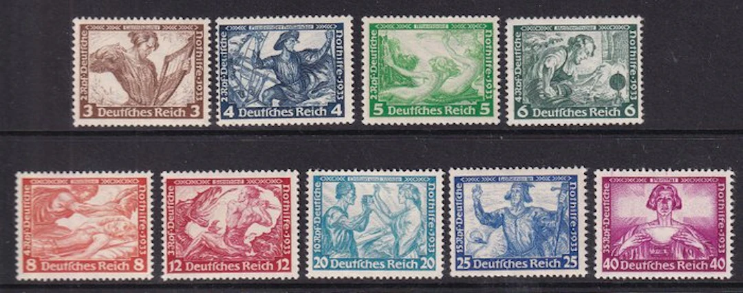 German Empire - Deutsche Nothilfe: Operas by Richard Wagner. - Michel: 499/507