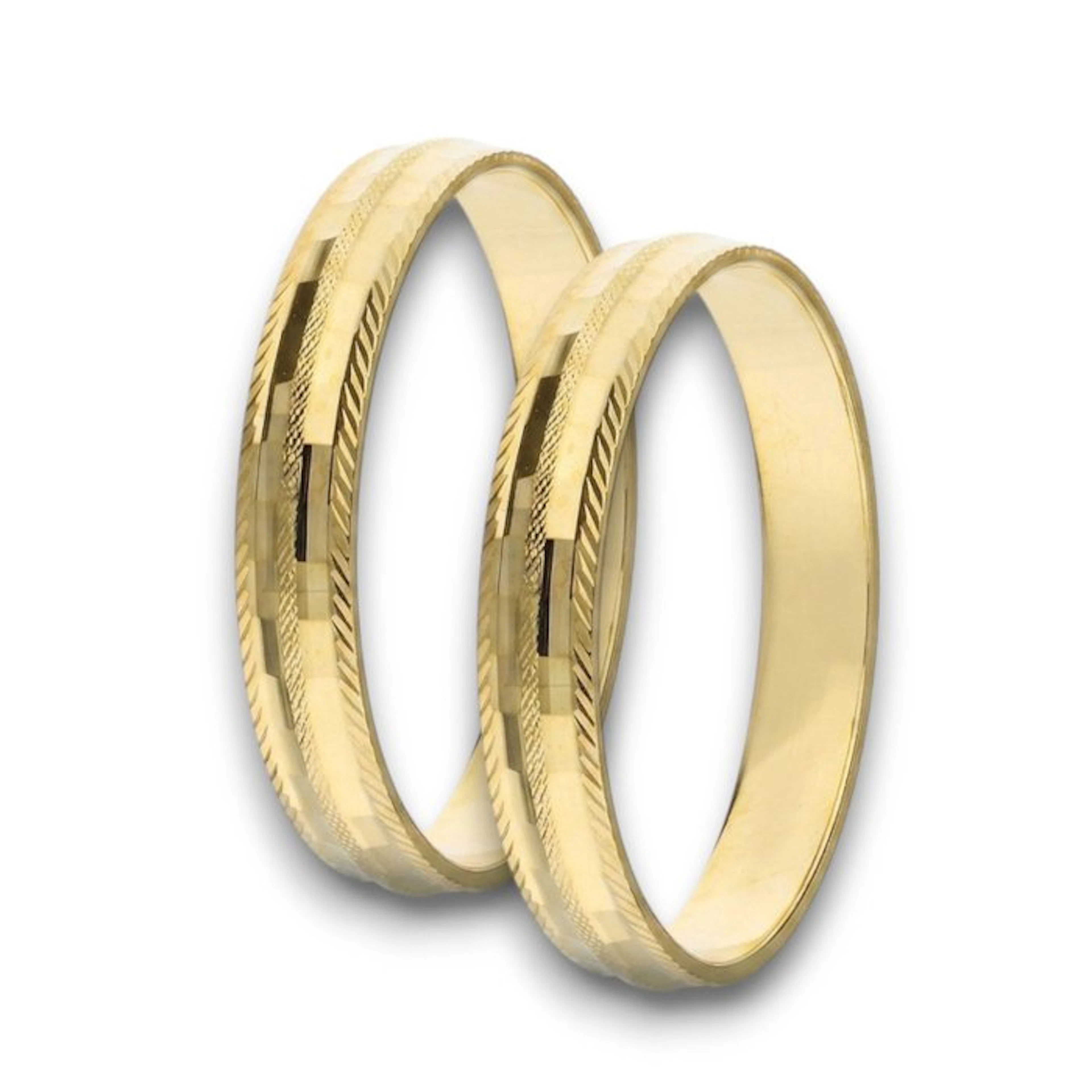 Wedding ring - 18 kt. Yellow gold - Pair of wedding bands 4.2 g