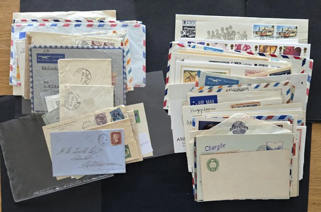 World - e604) 109x postal items Liechtenstein 1960