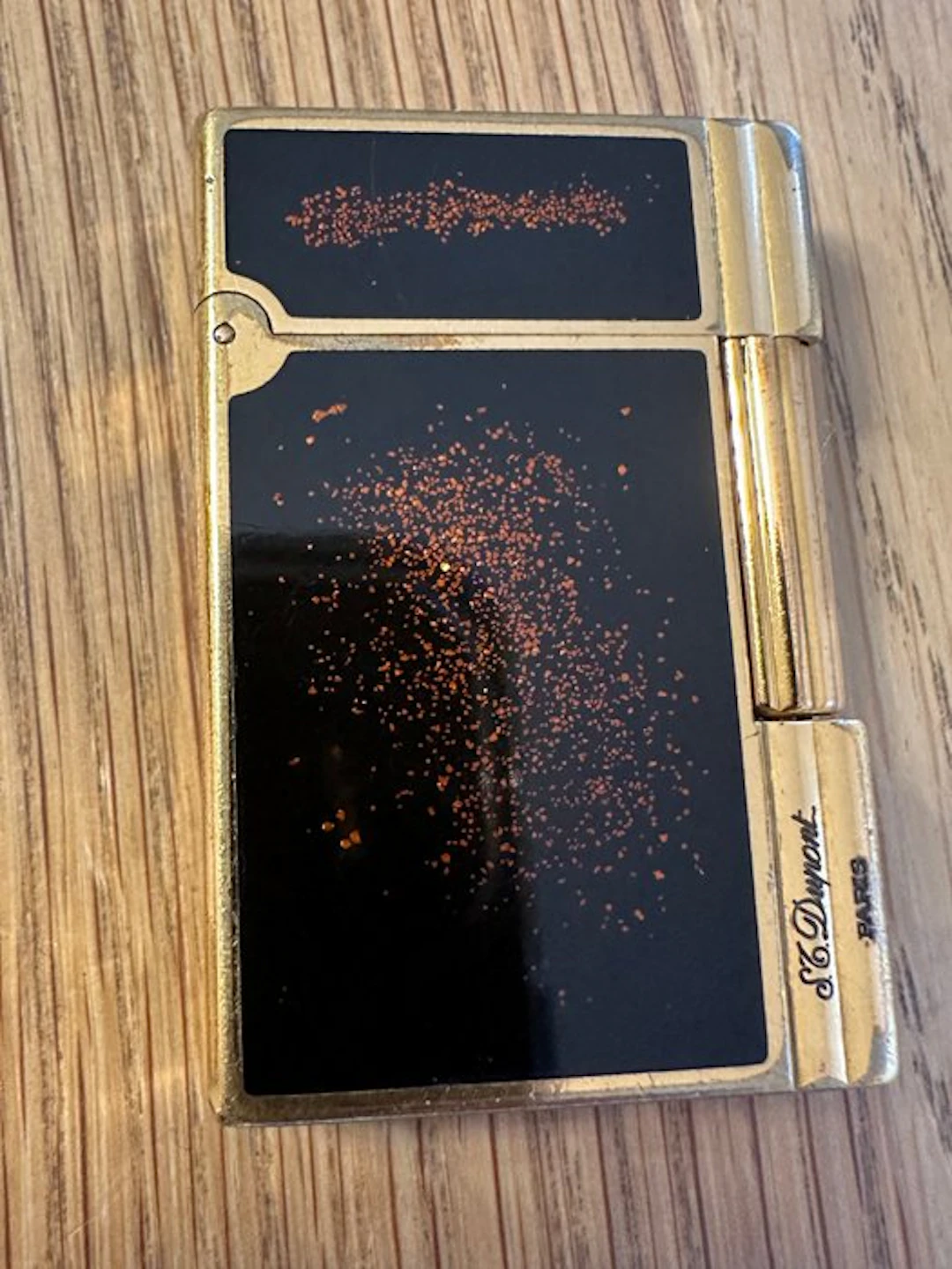 S.T. Dupont - Gatsby, Goldstaub - Lighter - Gold-plated, Enamel